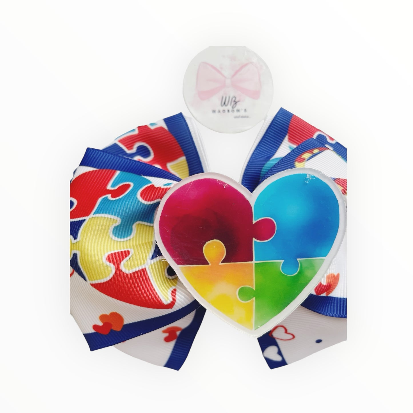 Autism hair bow Girl hair bow Hair accessory
