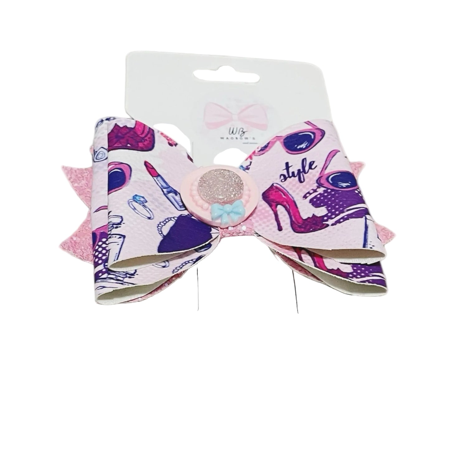 Vinyl Hair Bow Hair Bow Accessoeries Girl Hair Clip