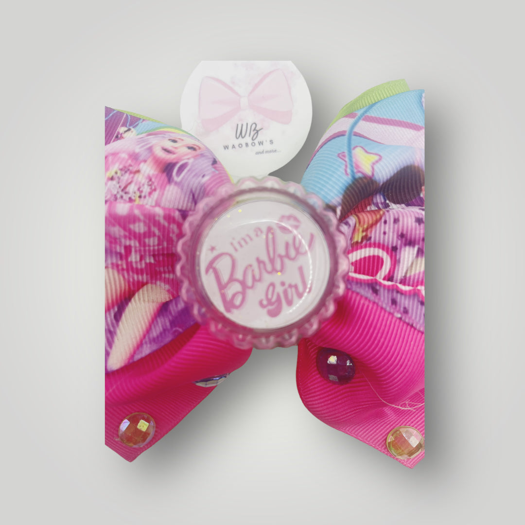 Lazo para el cabello de Barbie Lazo para el cabello hecho a mano Lazo para el cabello de Barbie rosa