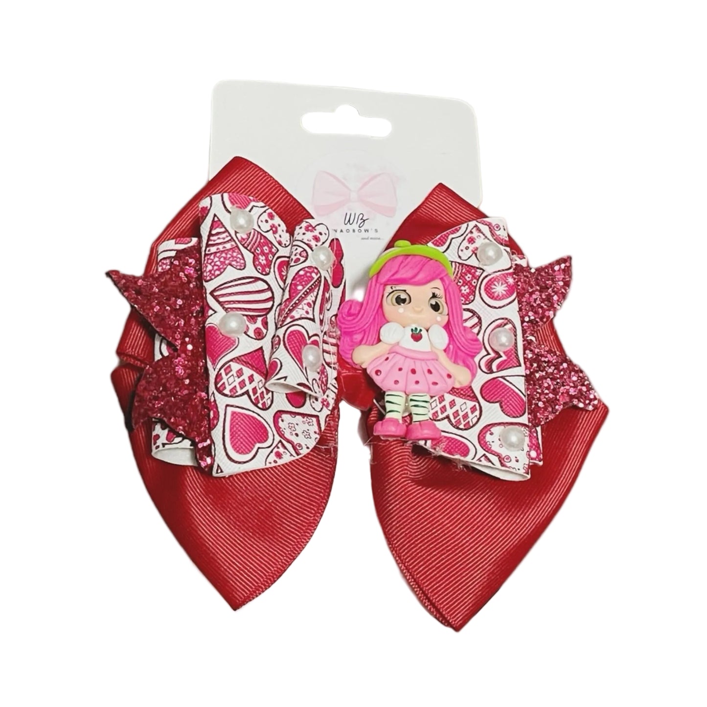 Strawberry Shortcake Girl Hair Bow Glrl Hair Accessories