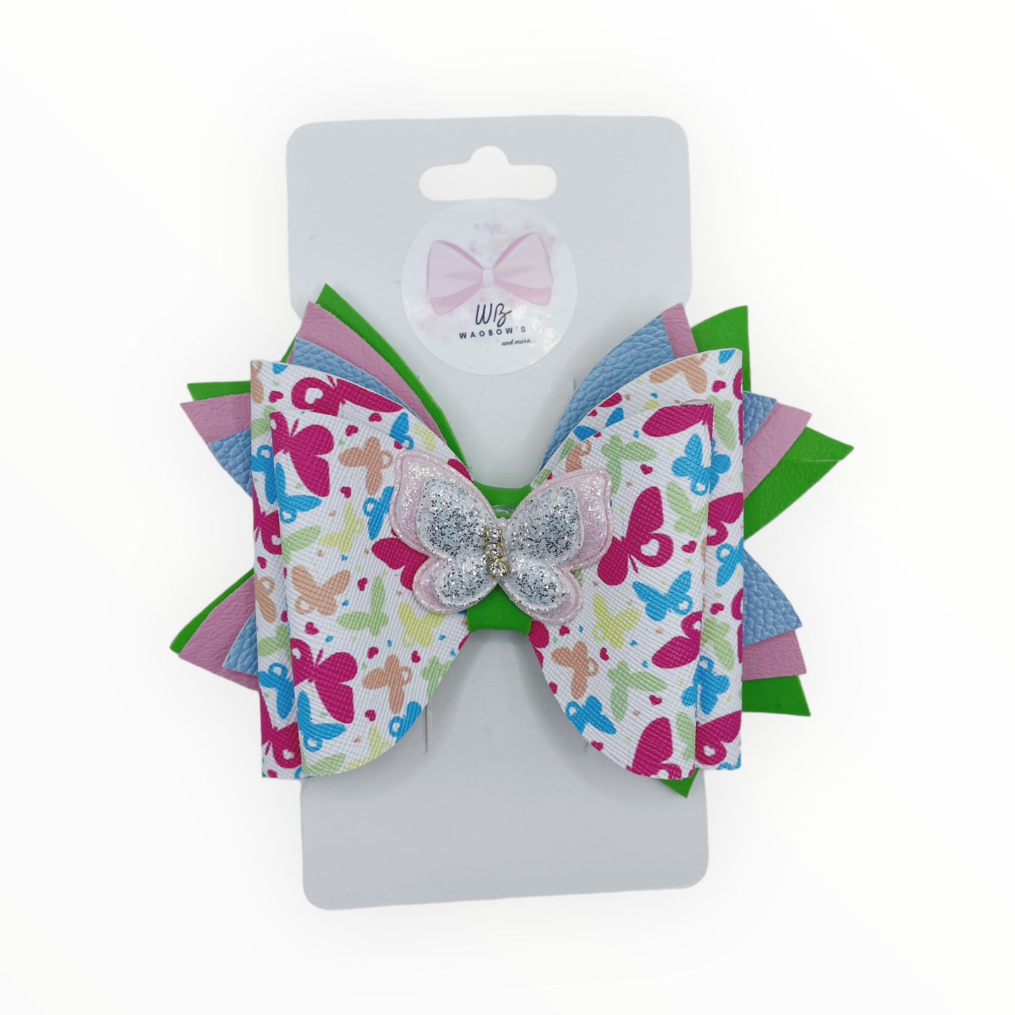 Butterfly Vinyl Hair Bow Girl Hair Accessories Girl Hair Accessories