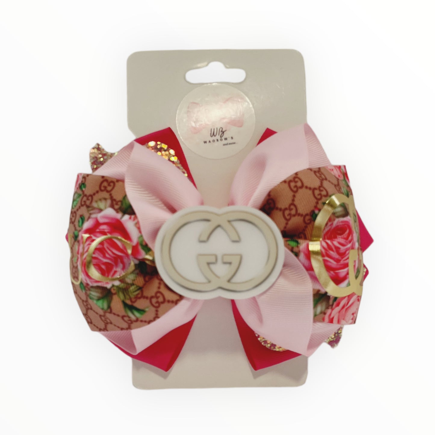 BACKPACK AND BOW BUNDLE GOLDEN SEQUINS