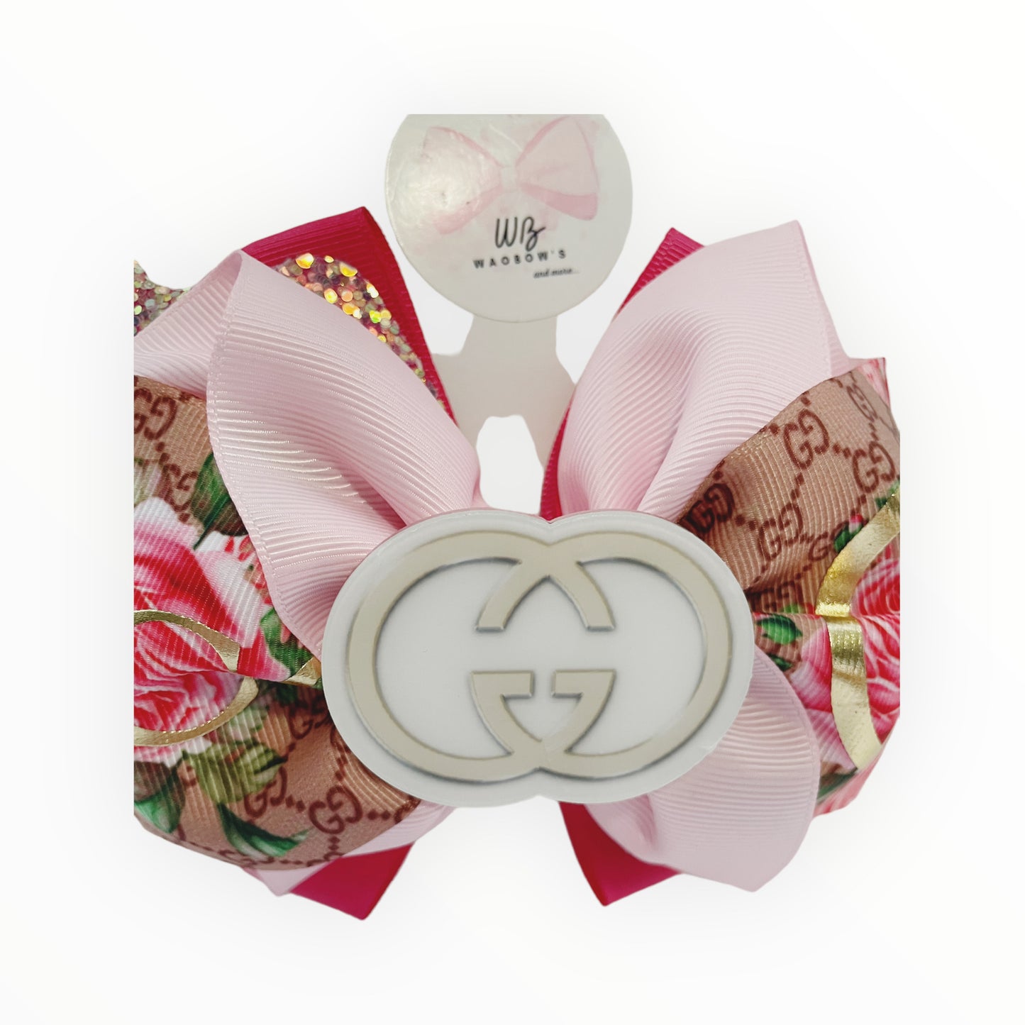 BACKPACK AND BOW BUNDLE GOLDEN SEQUINS