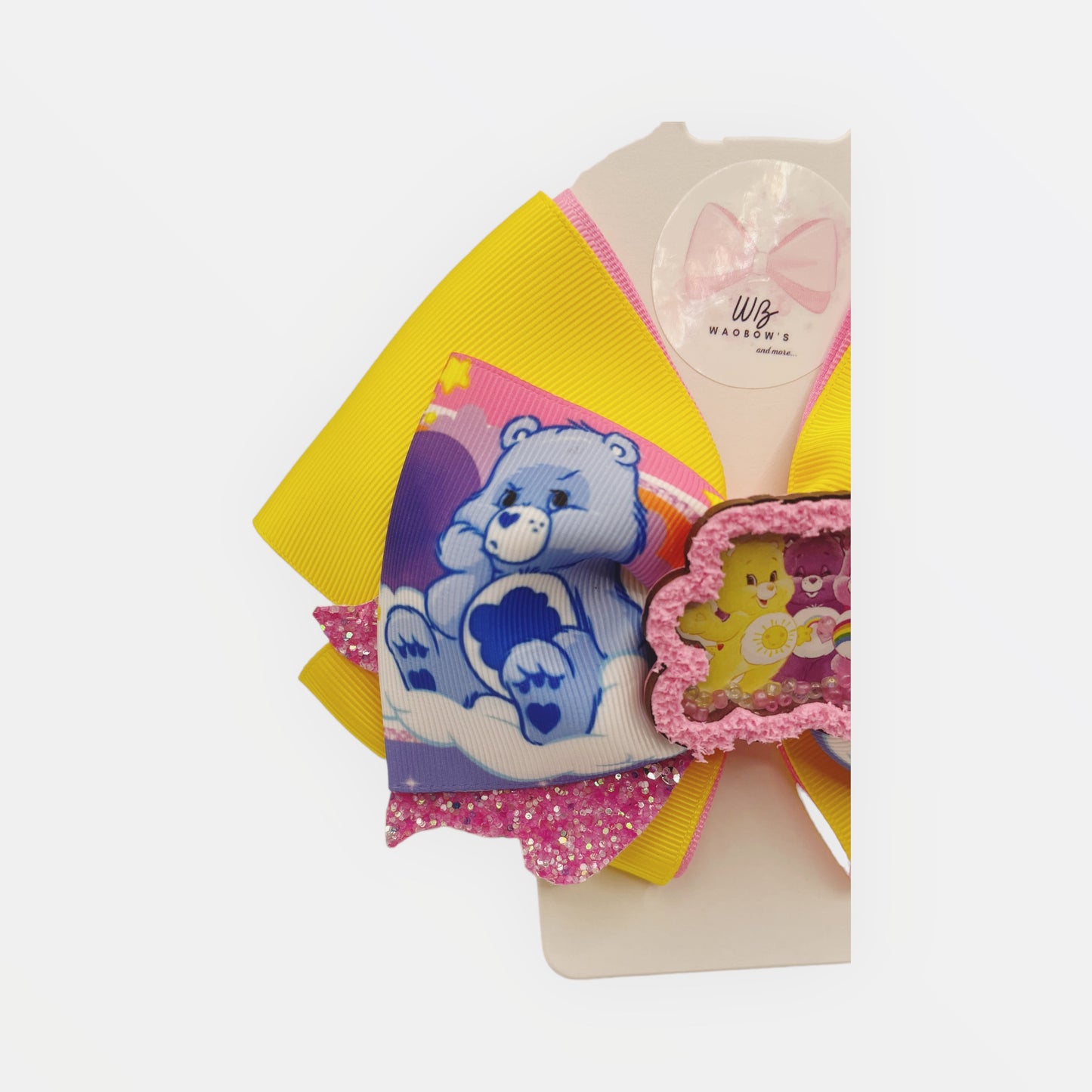Carebears Hair Bow Girl Hair Accessories Clip Hair Bow