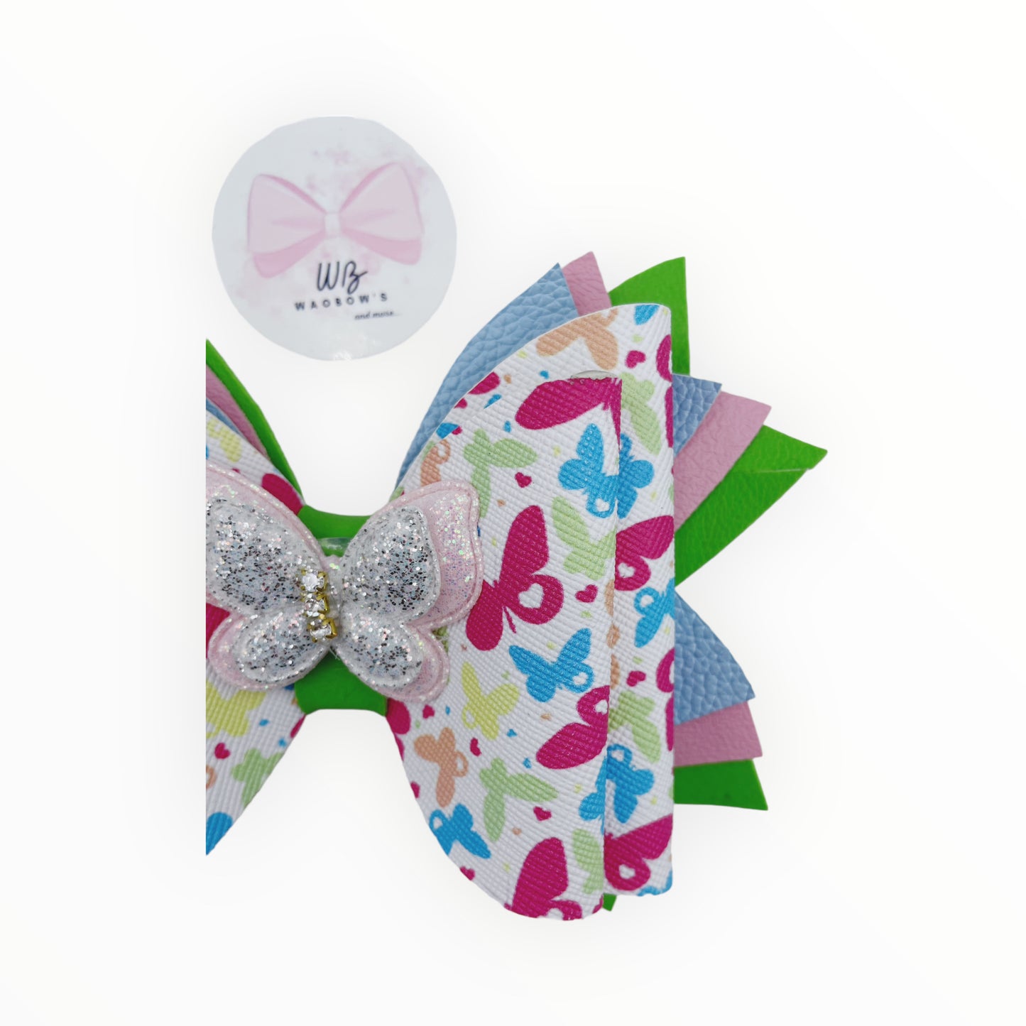 Butterfly Vinyl Hair Bow Girl Hair Accessories Girl Hair Accessories