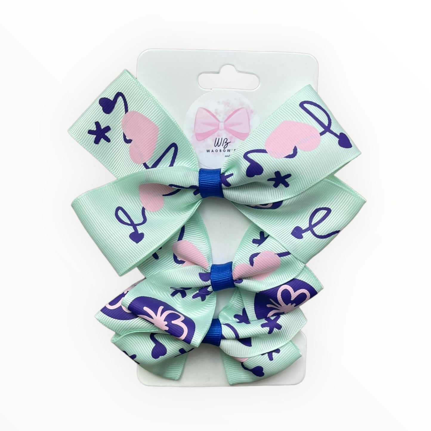 Set Of 3 Hair Bows Clips Hair Bows Handmade Hair Accessories Choose your colors too