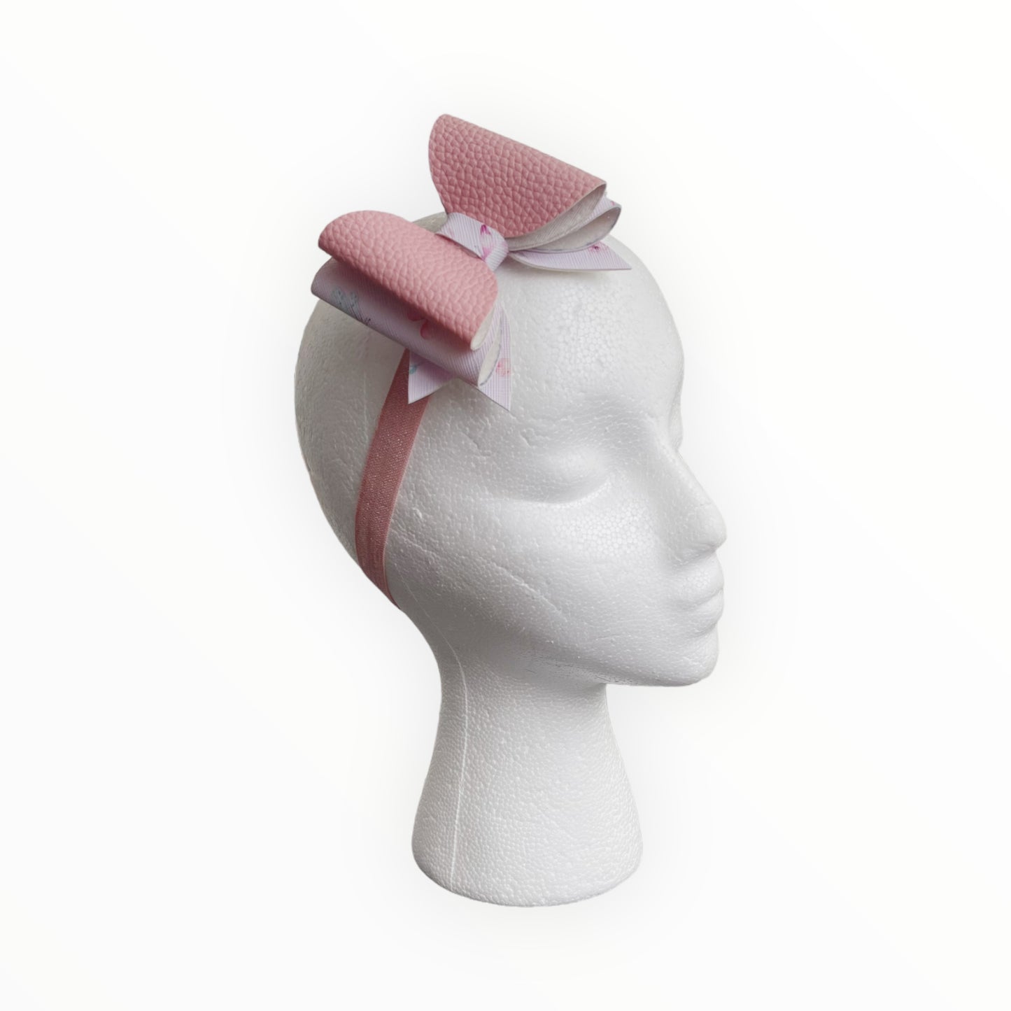 Lazo elástico para el pelo para bebé, banda para el pelo hecha a mano, banda para el pelo rosa para bebé