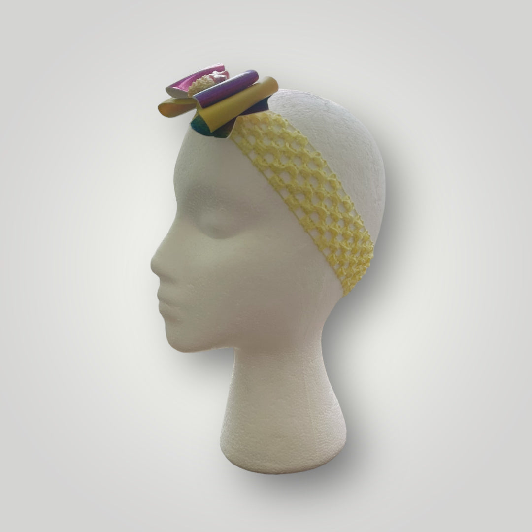 Banda para el cabello del bebé Banda para el cabello amarilla para niña pequeña Banda para el cabello