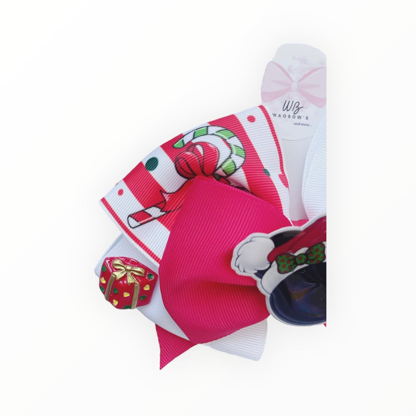 ❗️ LAST UNIT AVALIABLE❗️ Mickey Christmas Hair Bow Seasonal Clearance: Get Your Holiday Bow Today!