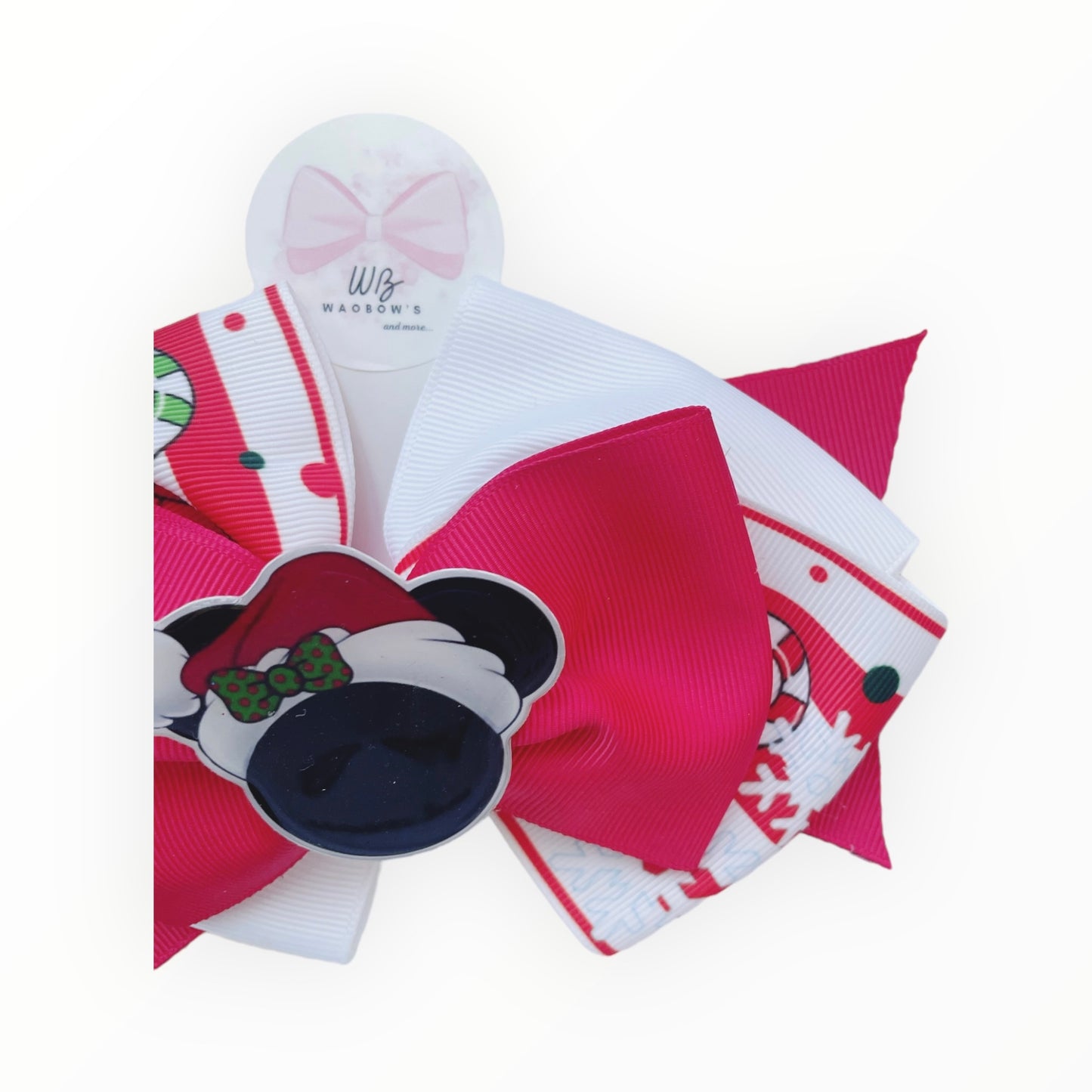 ❗️ LAST UNIT AVALIABLE❗️ Mickey Christmas Hair Bow Seasonal Clearance: Get Your Holiday Bow Today!