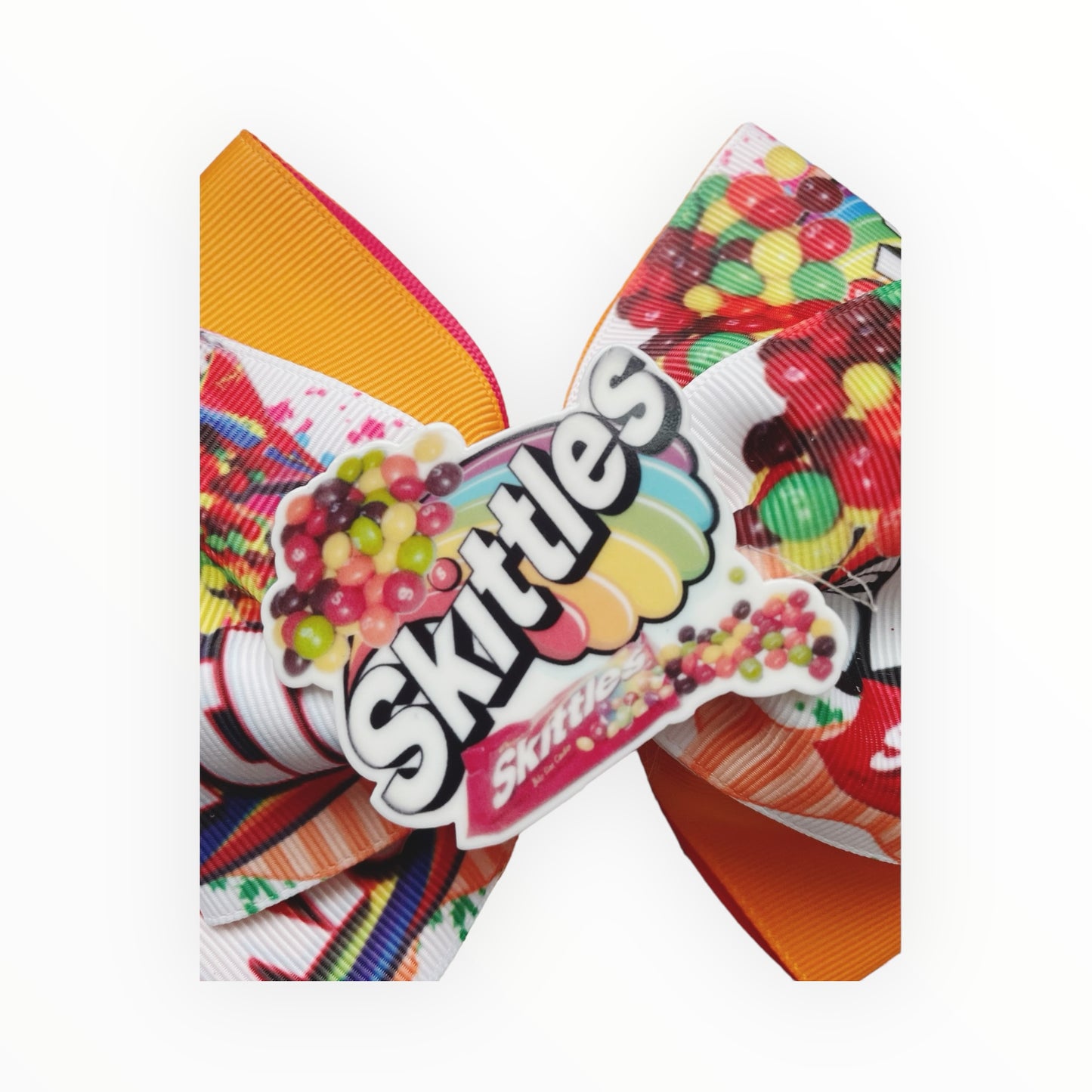 Skittles hair bow Girl hair bow Candy hair bow