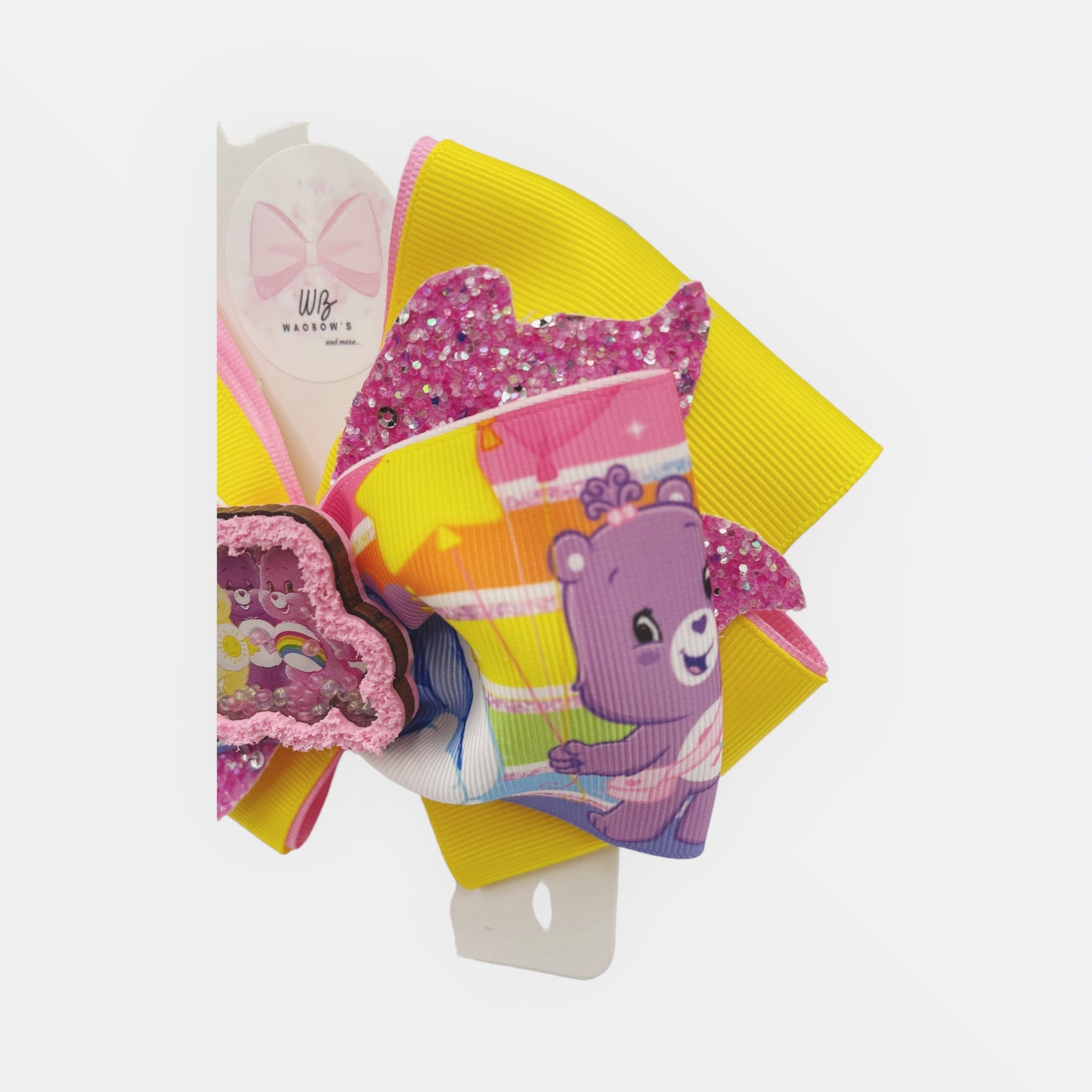 Carebears Hair Bow Girl Hair Accessories Clip Hair Bow