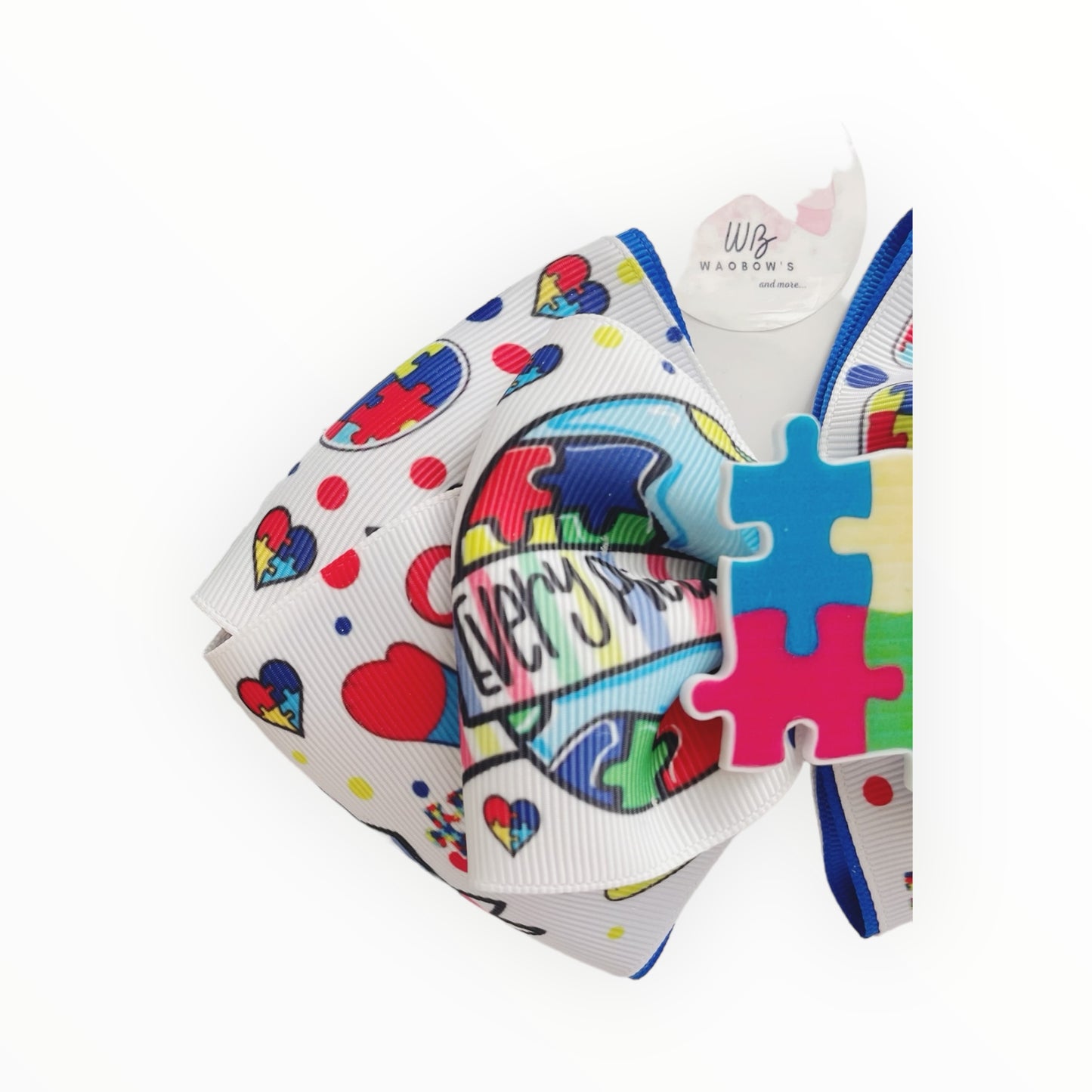 Autism hair bow Girl hair bow Hair accessory