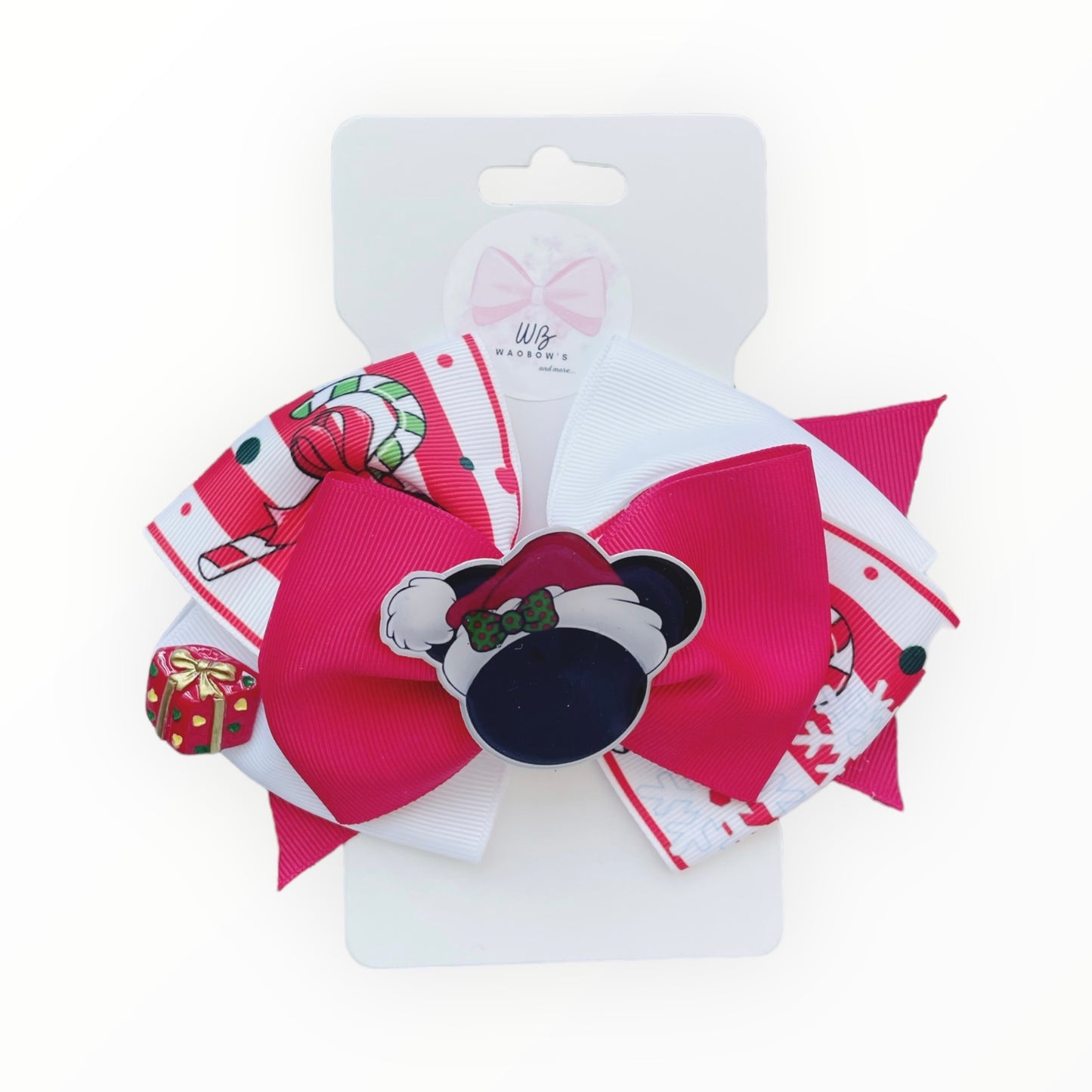 ❗️ LAST UNIT AVALIABLE❗️ Mickey Christmas Hair Bow Seasonal Clearance: Get Your Holiday Bow Today!
