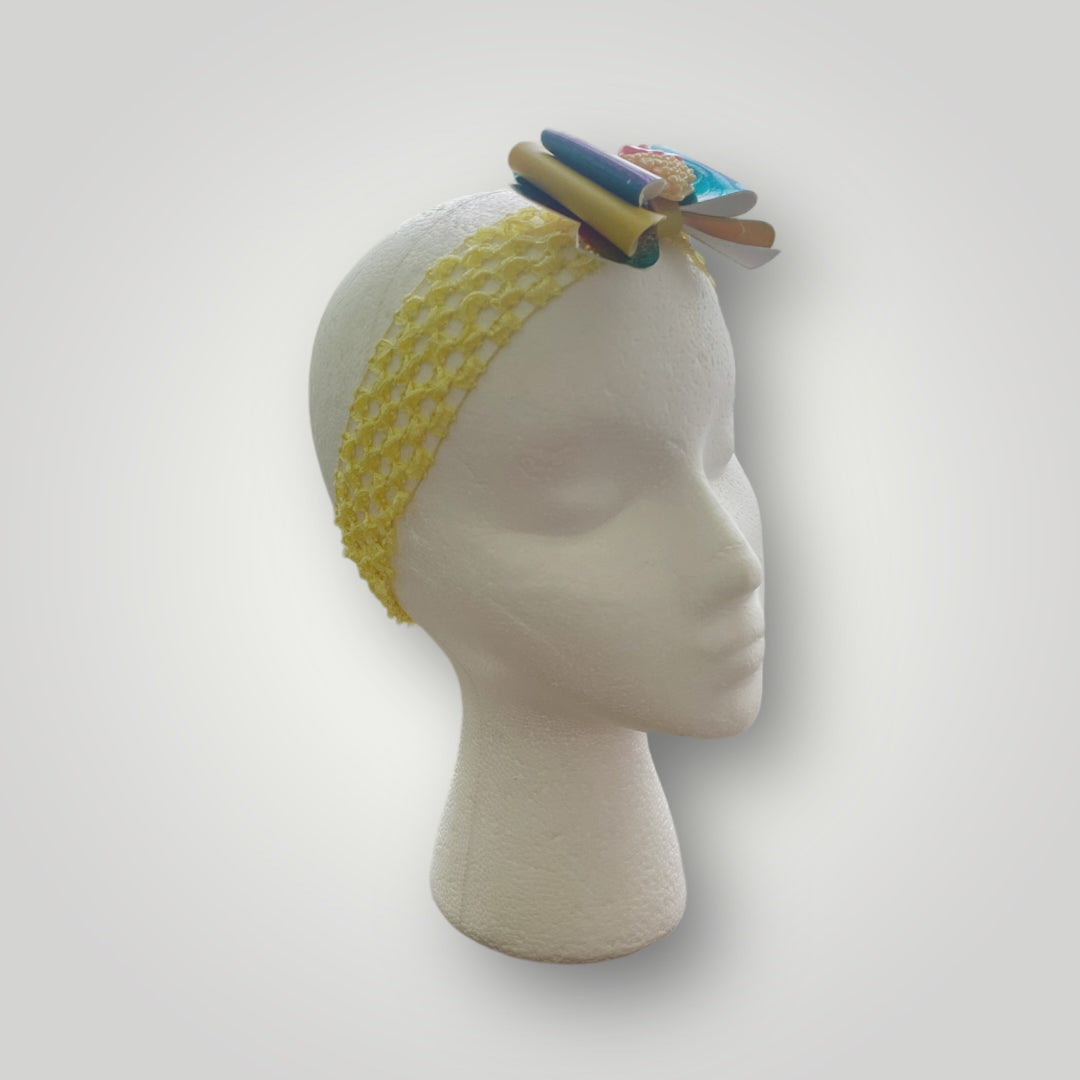 Banda para el cabello del bebé Banda para el cabello amarilla para niña pequeña Banda para el cabello
