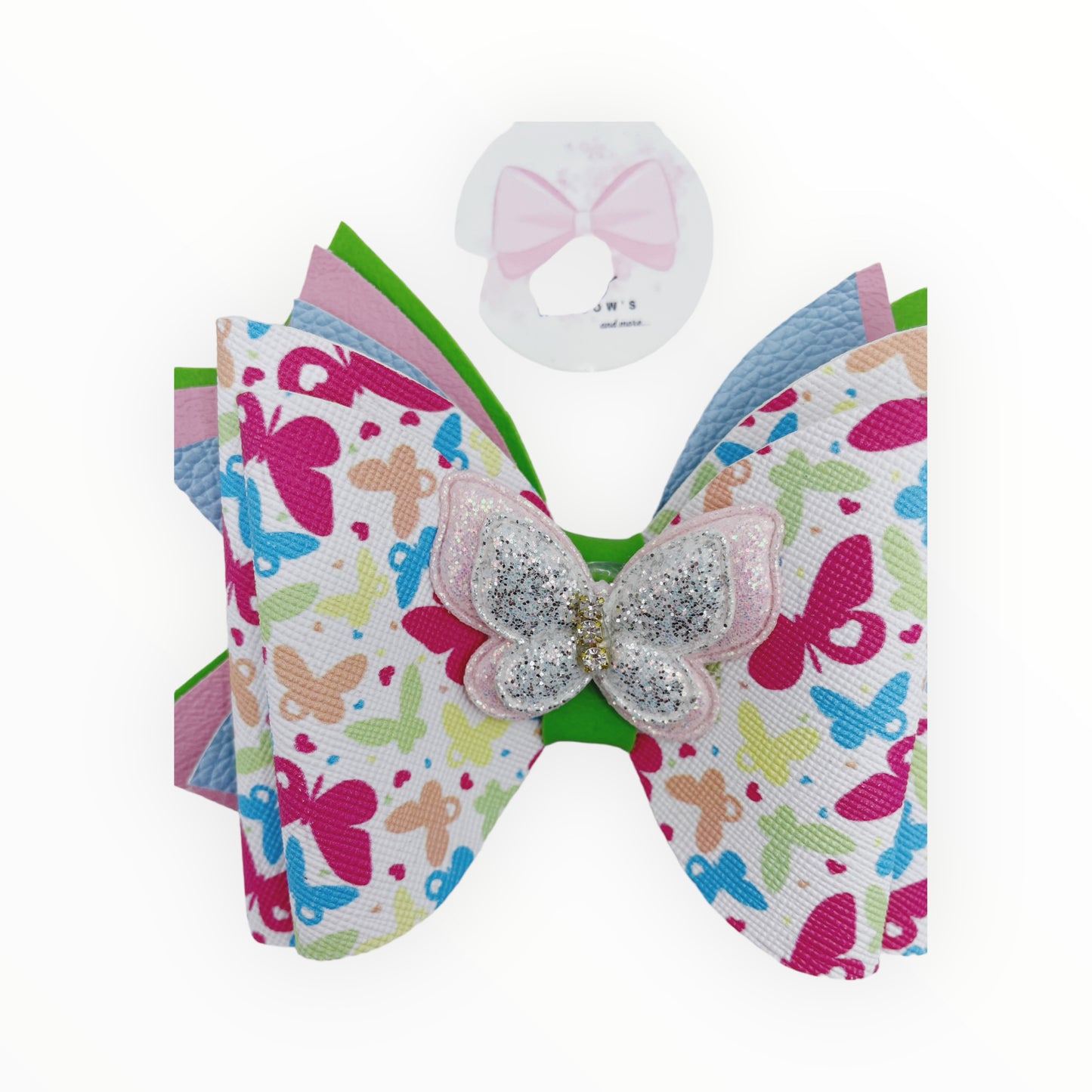 Butterfly Vinyl Hair Bow Girl Hair Accessories Girl Hair Accessories