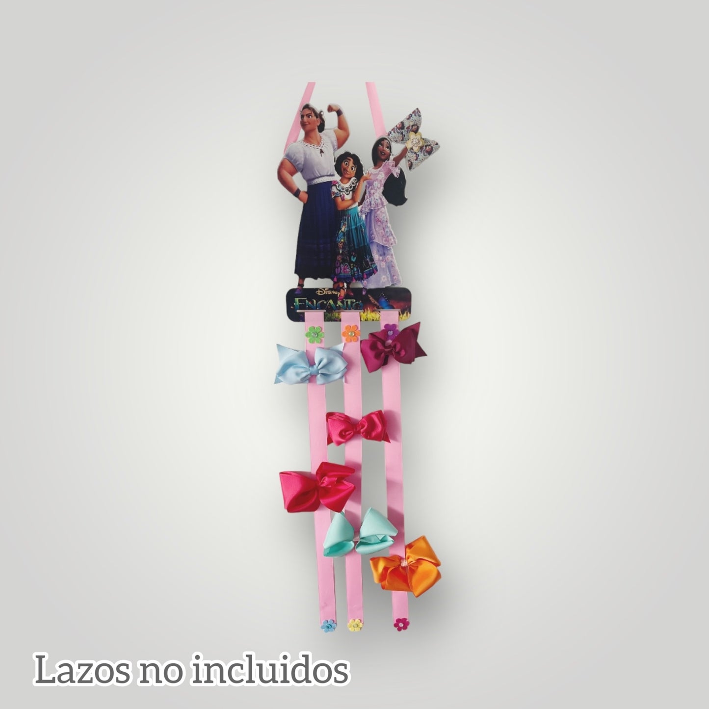 Organizador de lazos para el cabello, organizador de accesorios para el cabello, organizador de lazos para el cabello Encanto Isoired, organizador de pinzas para lazos para el cabello