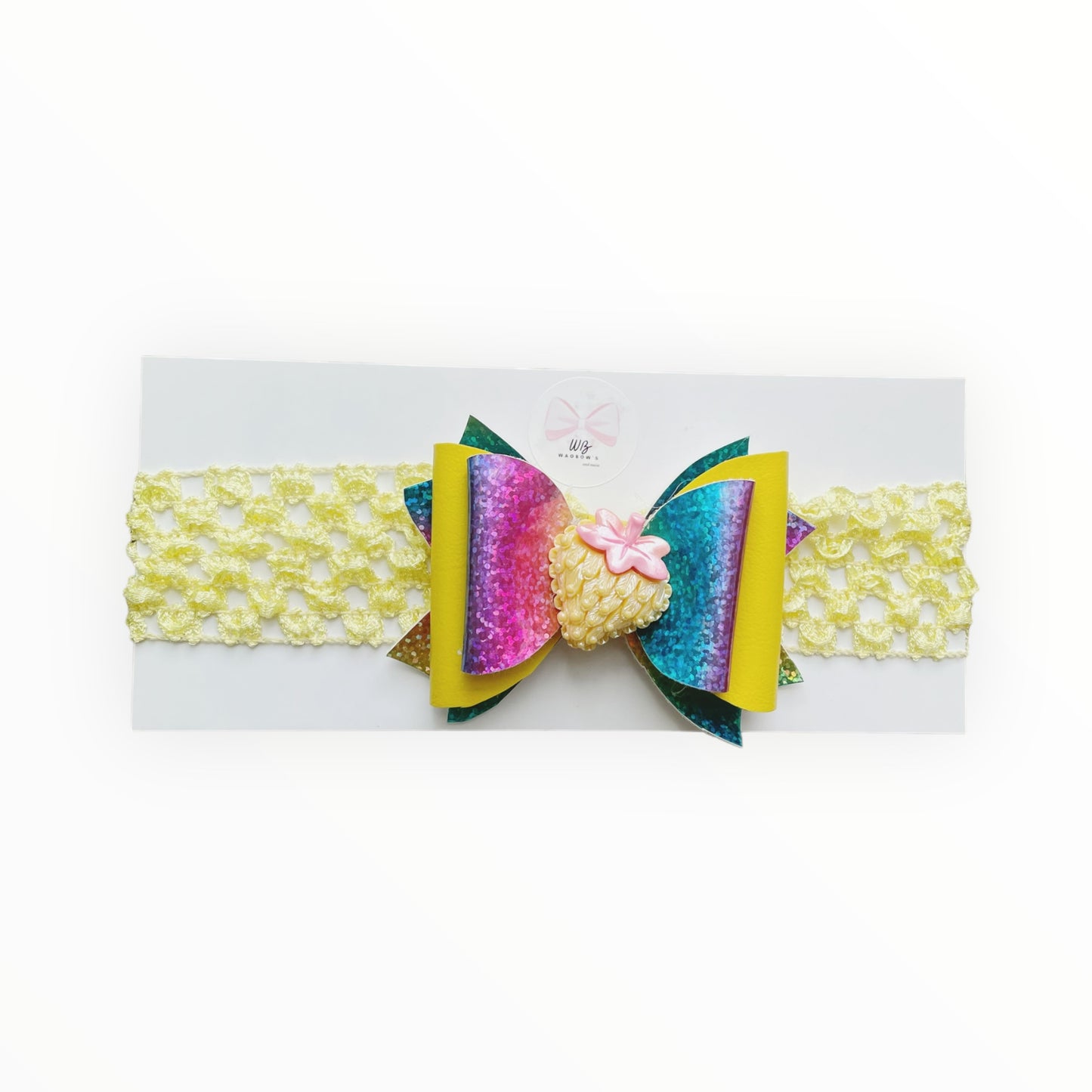 Banda para el cabello del bebé Banda para el cabello amarilla para niña pequeña Banda para el cabello