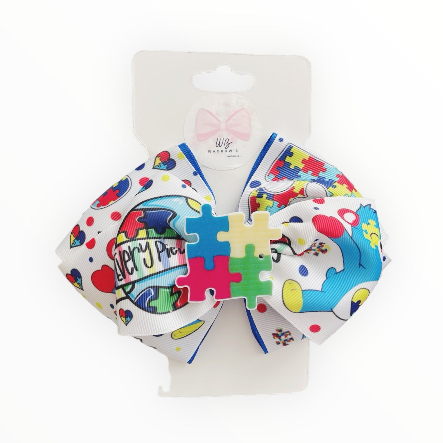 Autism hair bow Girl hair bow Hair accessory