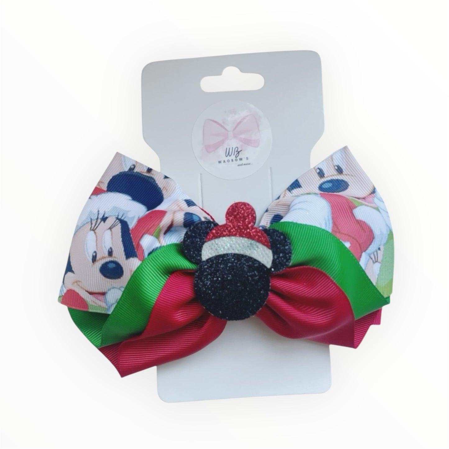 Mickey Christmas Hair Bow Christmas Hair Bow Hair Accessories Gir Girl