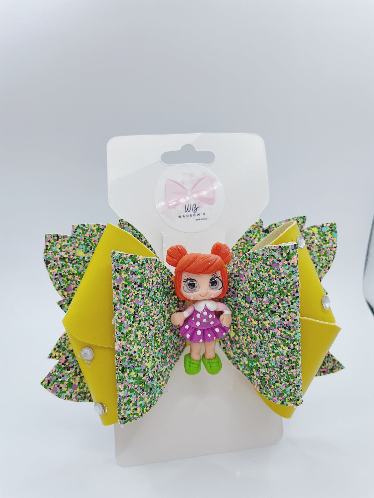 Lazos de vinilo con clip de cocodrilo para bebés, niños pequeños, adolescentes, muñeca de arcilla, lazos para el cabello de vinilo