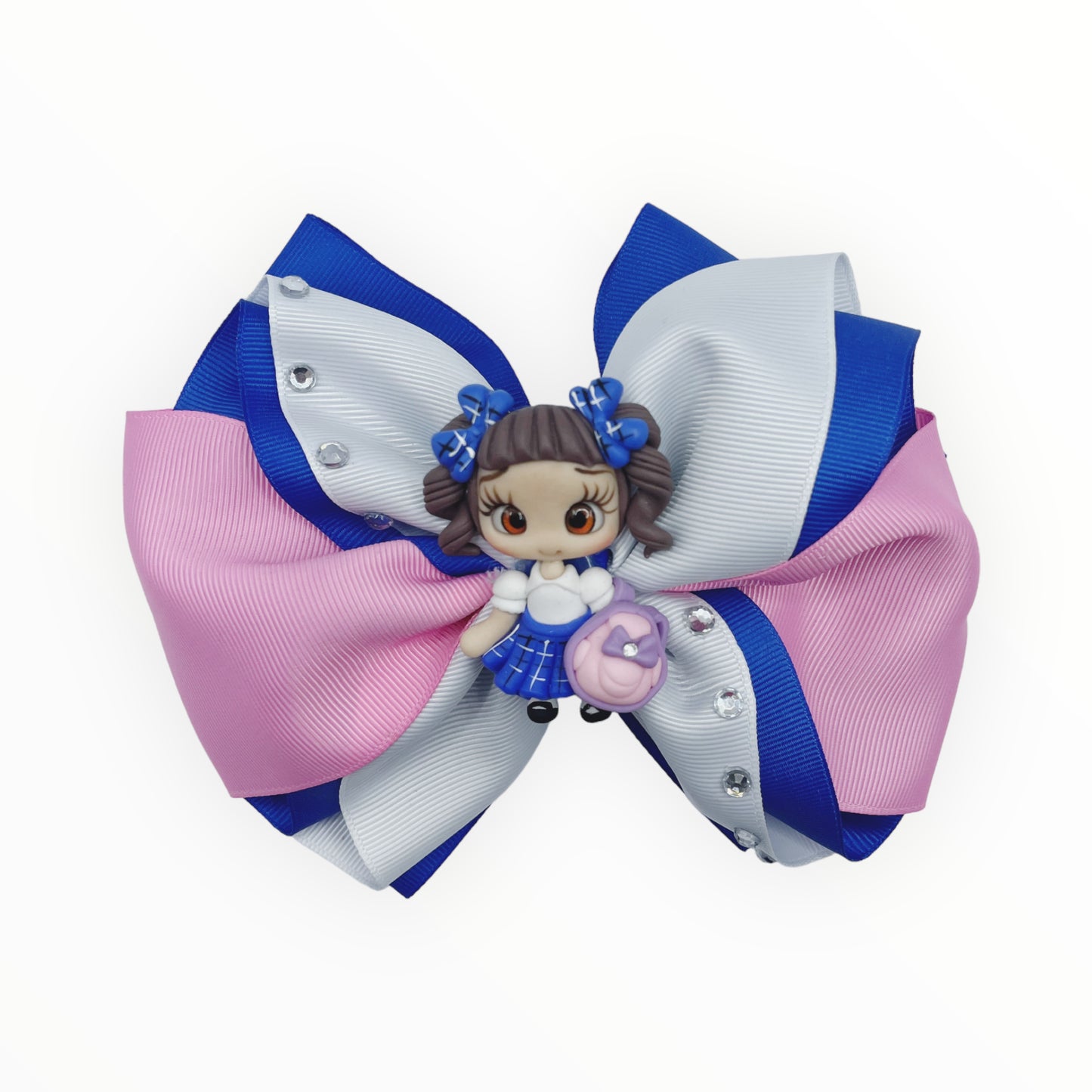 School hair bow Hair bow for girl Alligator clip hair bow