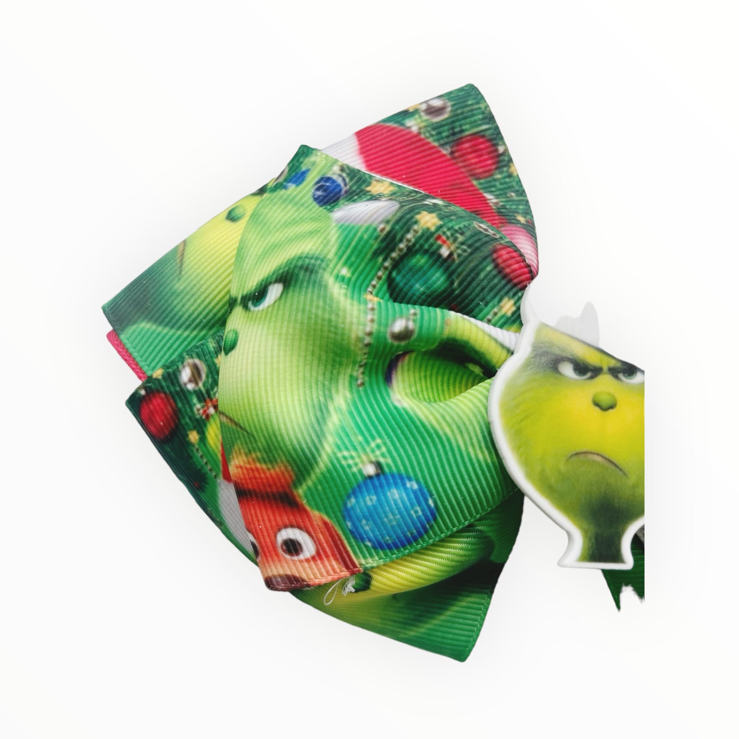 Lazo de pelo de Navidad Grinch Lazo de pelo Lazo de Navidad hecho a mano