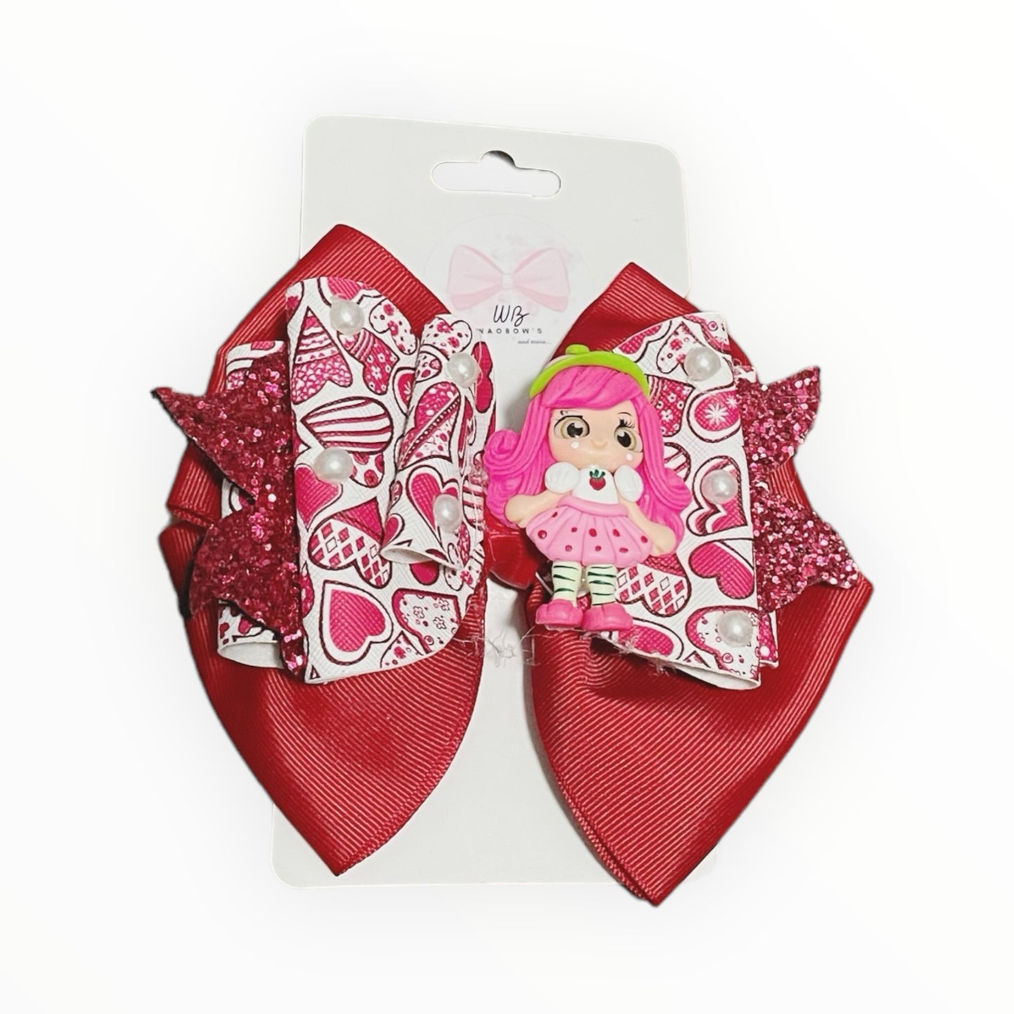 Strawberry Shortcake  Girl Hair Bow  Glrl Hair Accessories