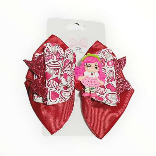 Strawberry Shortcake  Girl Hair Bow  Glrl Hair Accessories