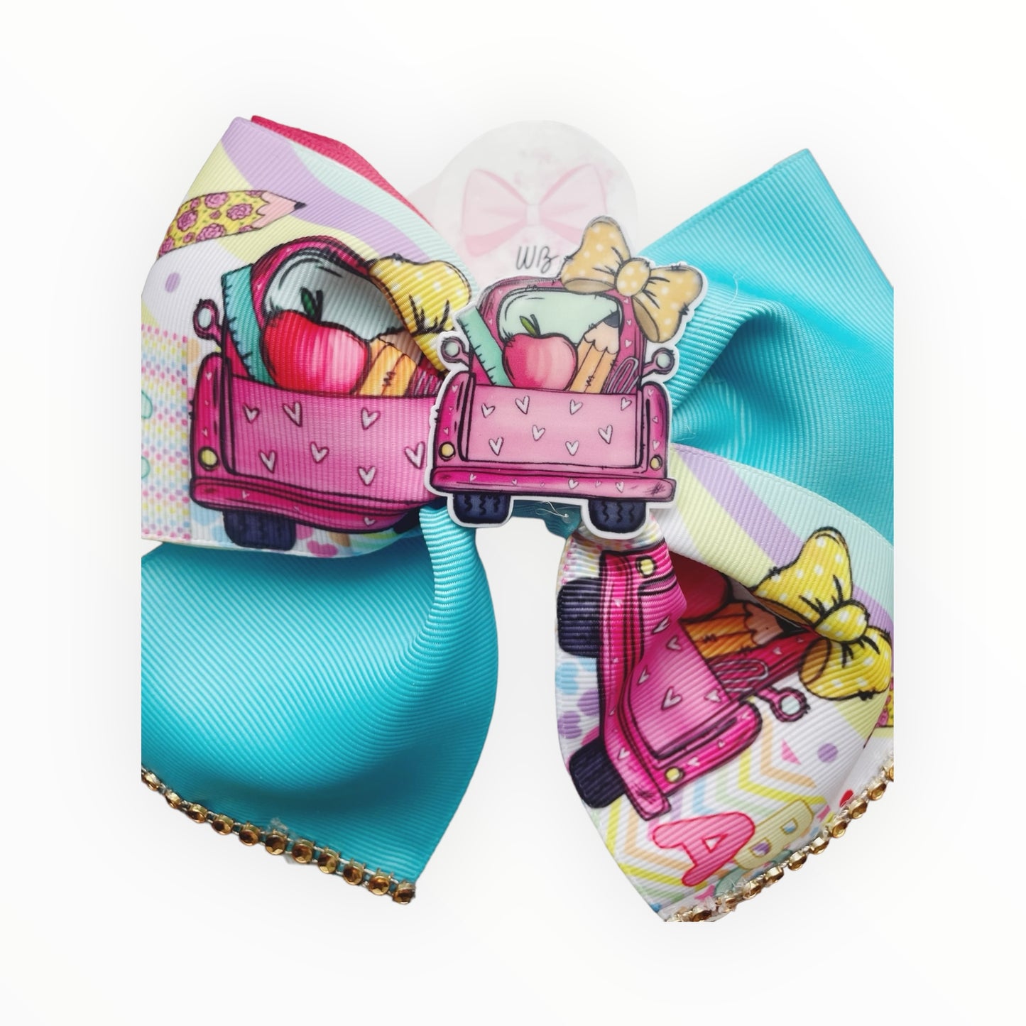 School Hair Bow  Blue School Hair Bow  Hair Accessories for School