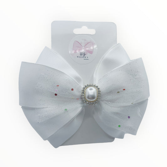Hair Accessories for Girl  White Hair Bow  Perfect for any outfits