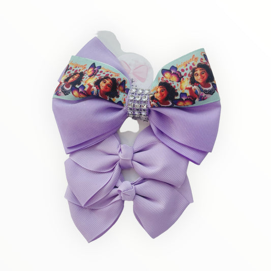 Set Of 3 Hair Bows  Mirabel Hair Bows  Girls Hair Accessories