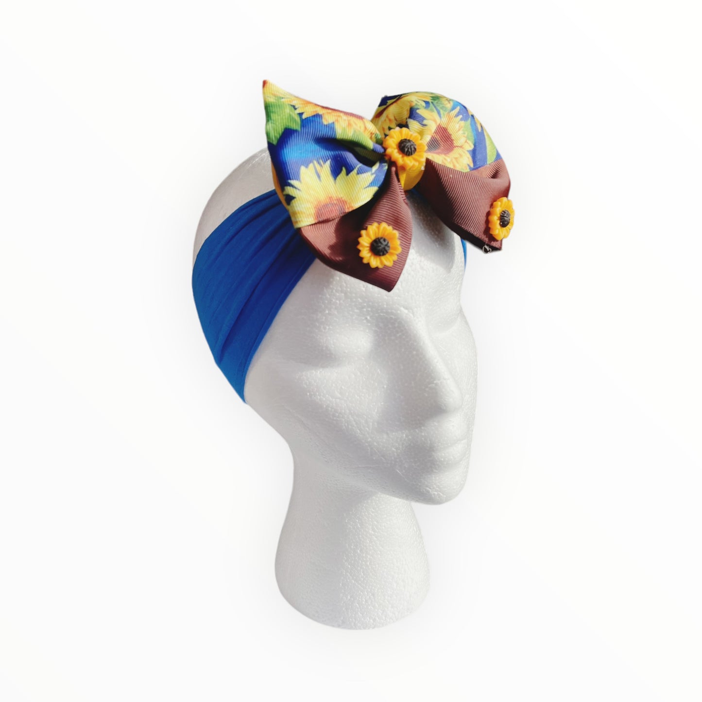 Banda para el cabello de girasol Banda para el cabello elástica grande Banda para el cabello para bebé