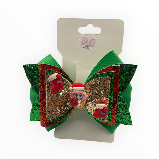 ❗️LAST UNIT AVALIABLE❗️  Christmas Hair Bow for Girl Bow  Seasonal Clearance: Get Your Holiday Bow Today!