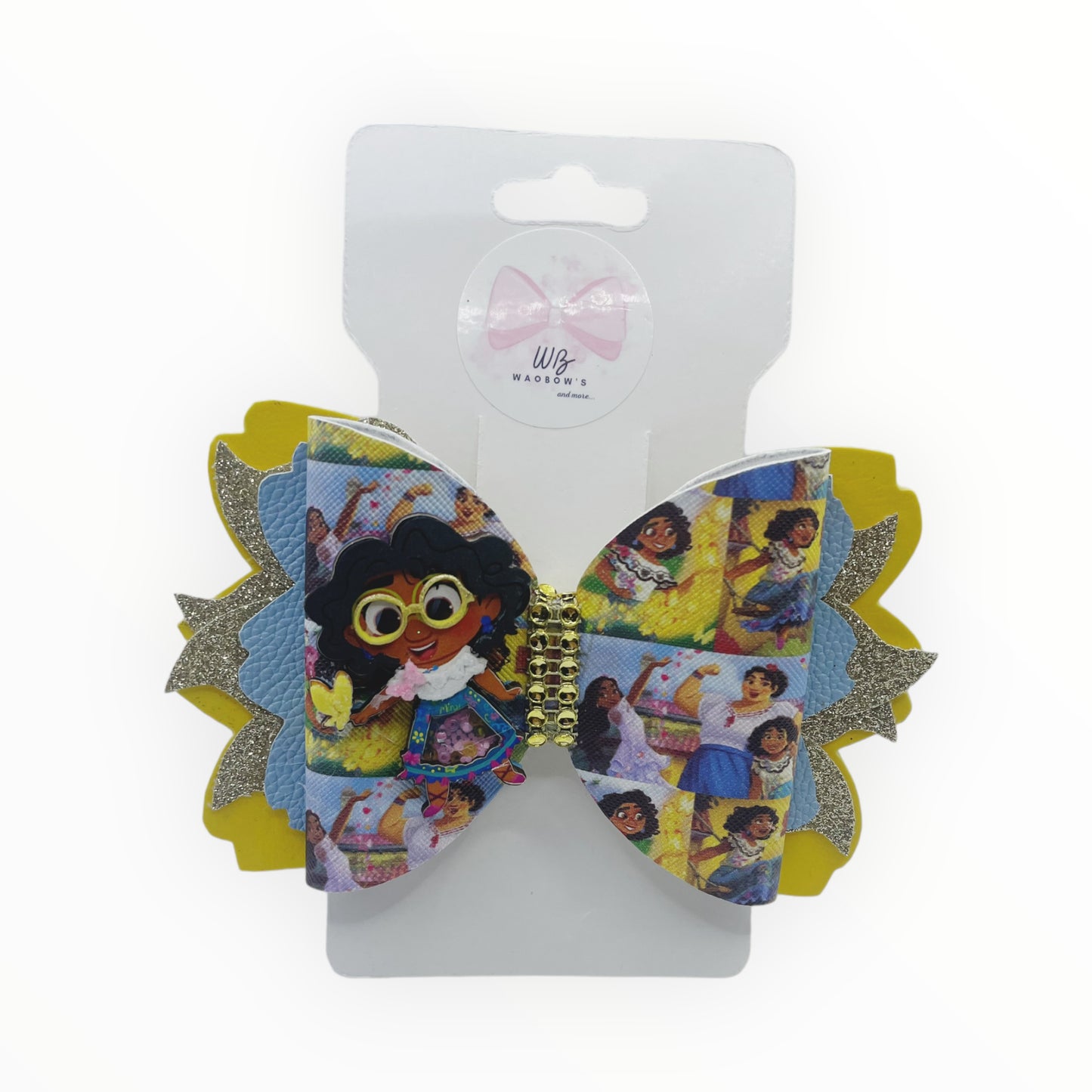 Mirabel Hair Bow  Vinyl Hair Accessories  Encanto Hair Clip