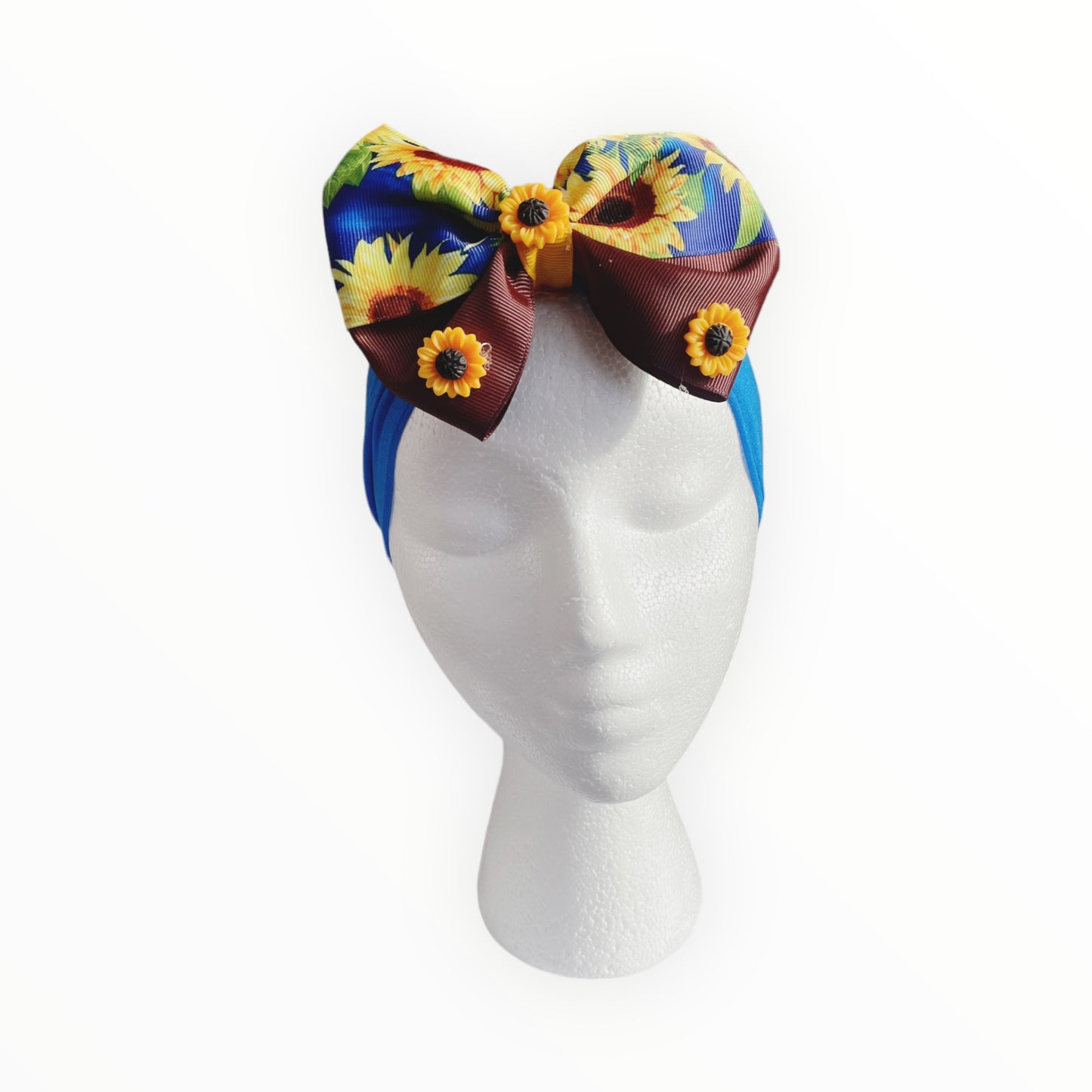 Banda para el cabello de girasol Banda para el cabello elástica grande Banda para el cabello para bebé