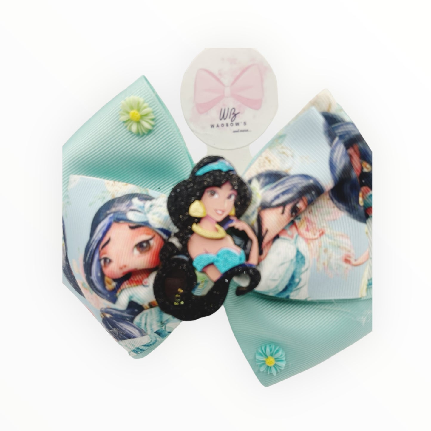 Jazmine Hair Bow  Girl Hair Accessories  Princess Hair Clips