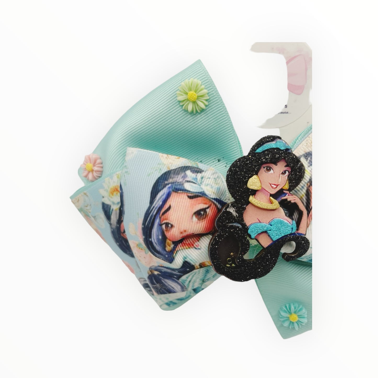Jazmine Hair Bow  Girl Hair Accessories  Princess Hair Clips