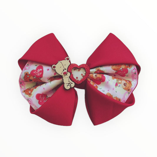 Bears Hair Bow  Girl Hair Bow  Handmade Hair Accessories