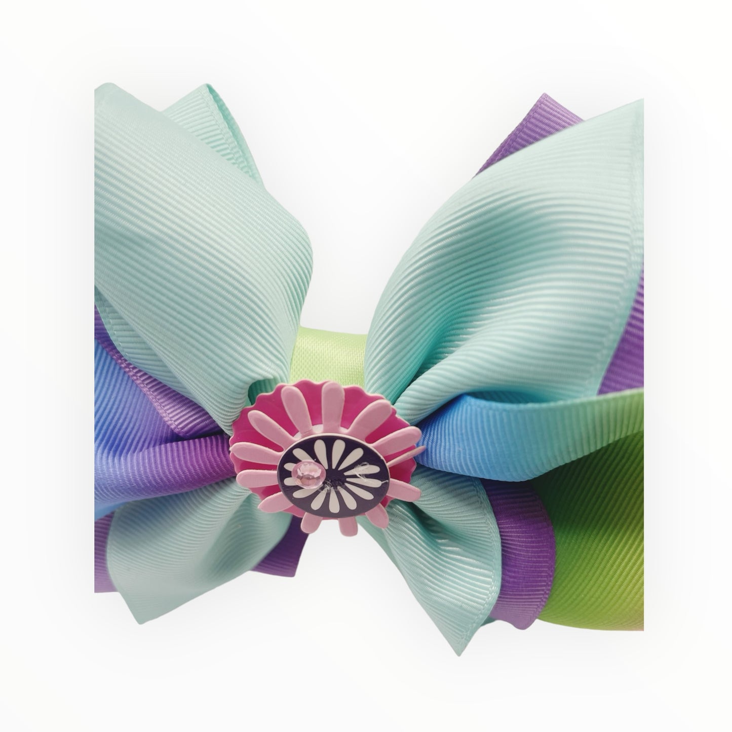 Ribbons hair bow  Girl hair bow  Handmade hair bow