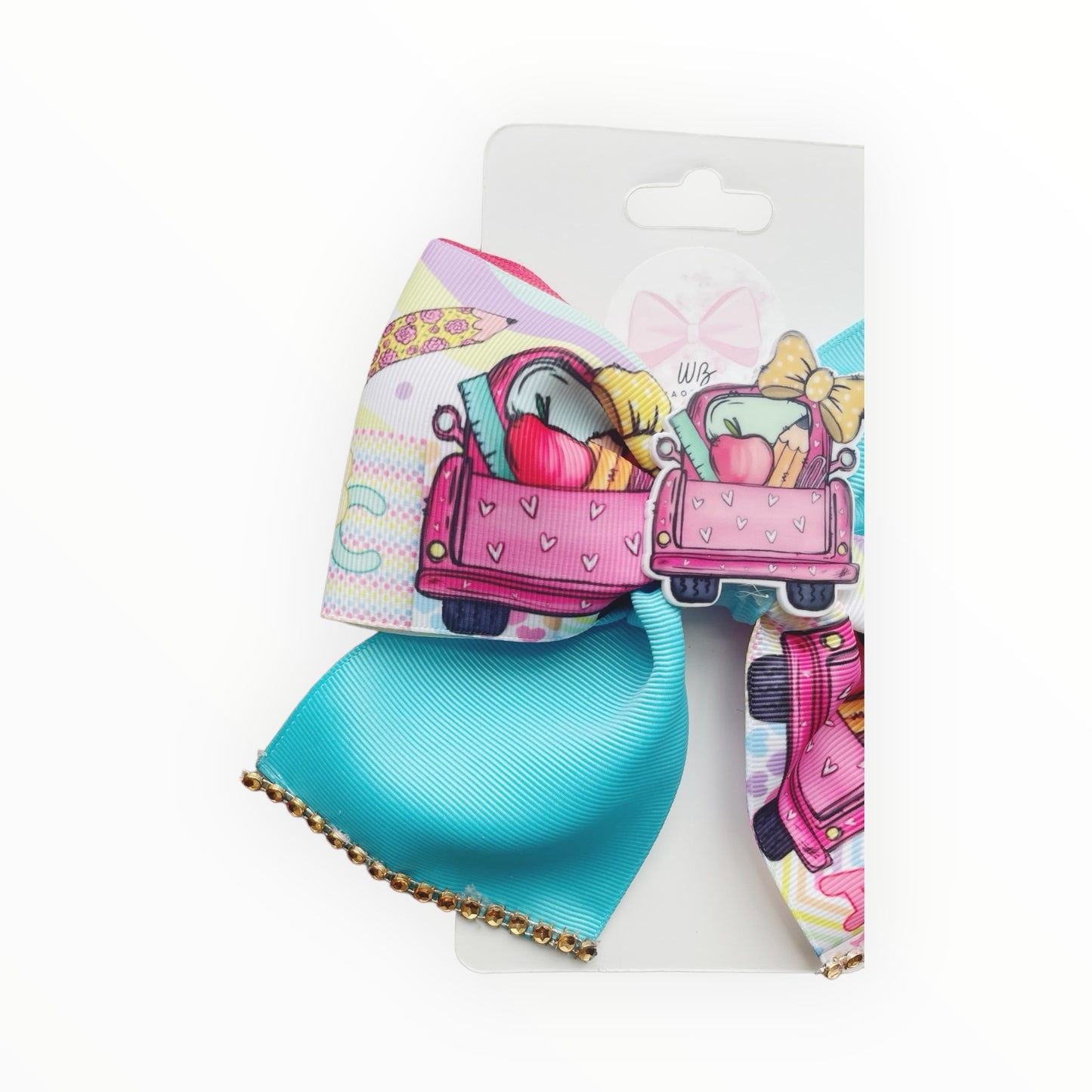 School Hair Bow  Blue School Hair Bow  Hair Accessories for School