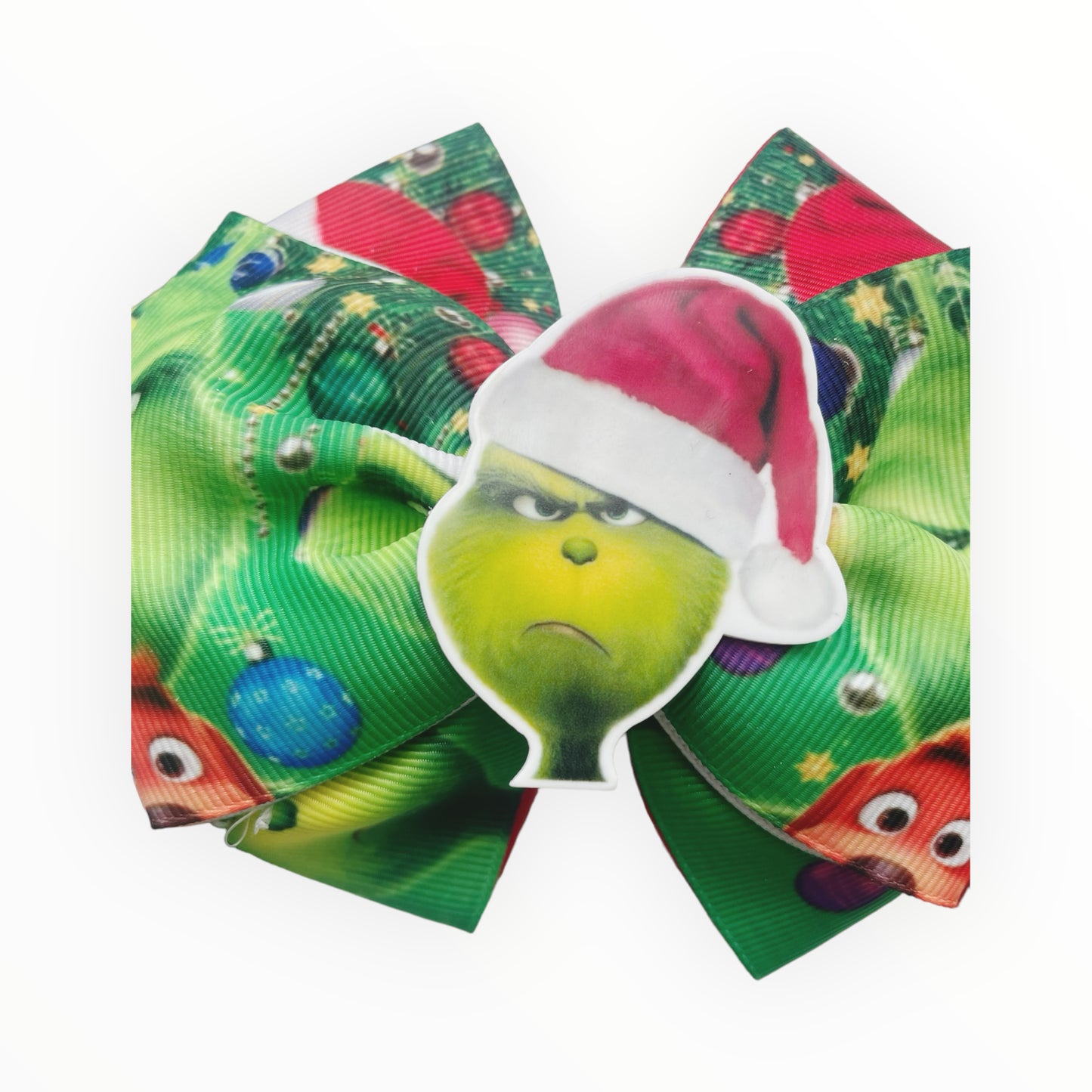 Lazo de pelo de Navidad Grinch Lazo de pelo Lazo de Navidad hecho a mano