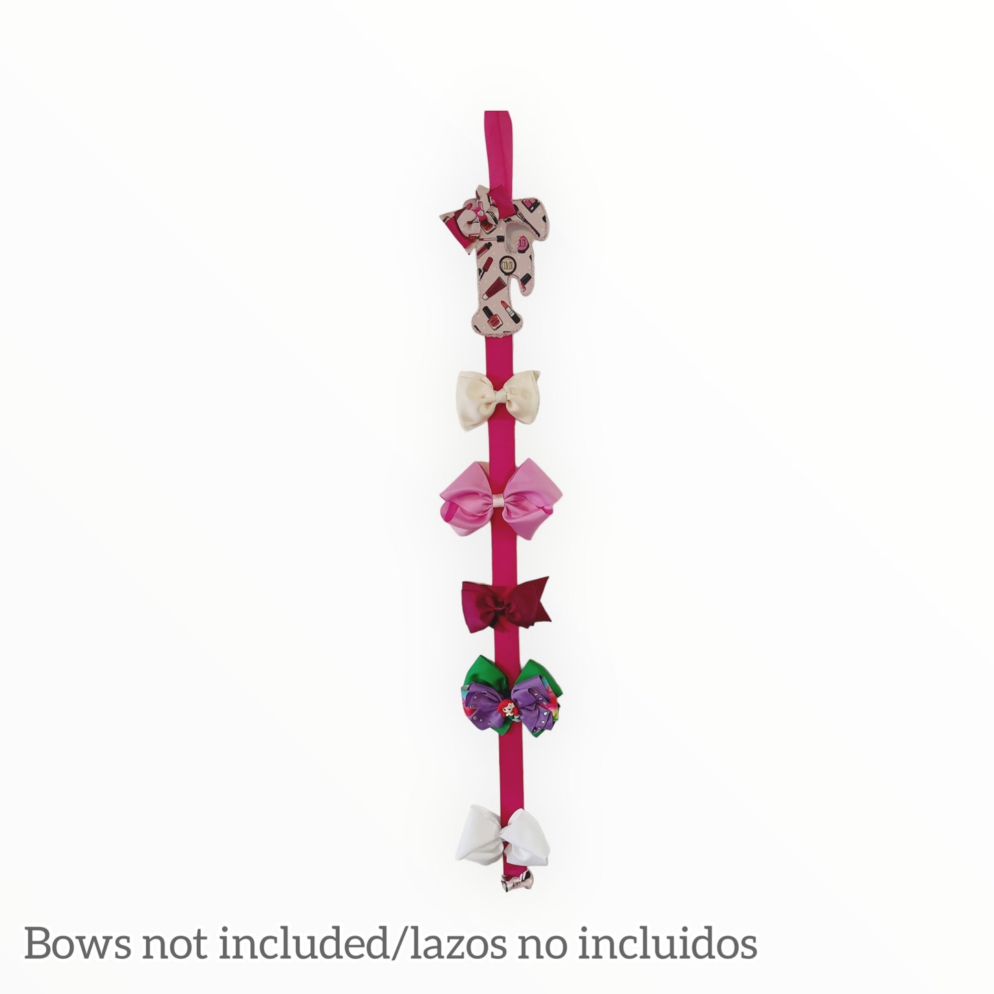 Organizador de accesorios para el cabello Letra F Organizador de lazos para el cabello