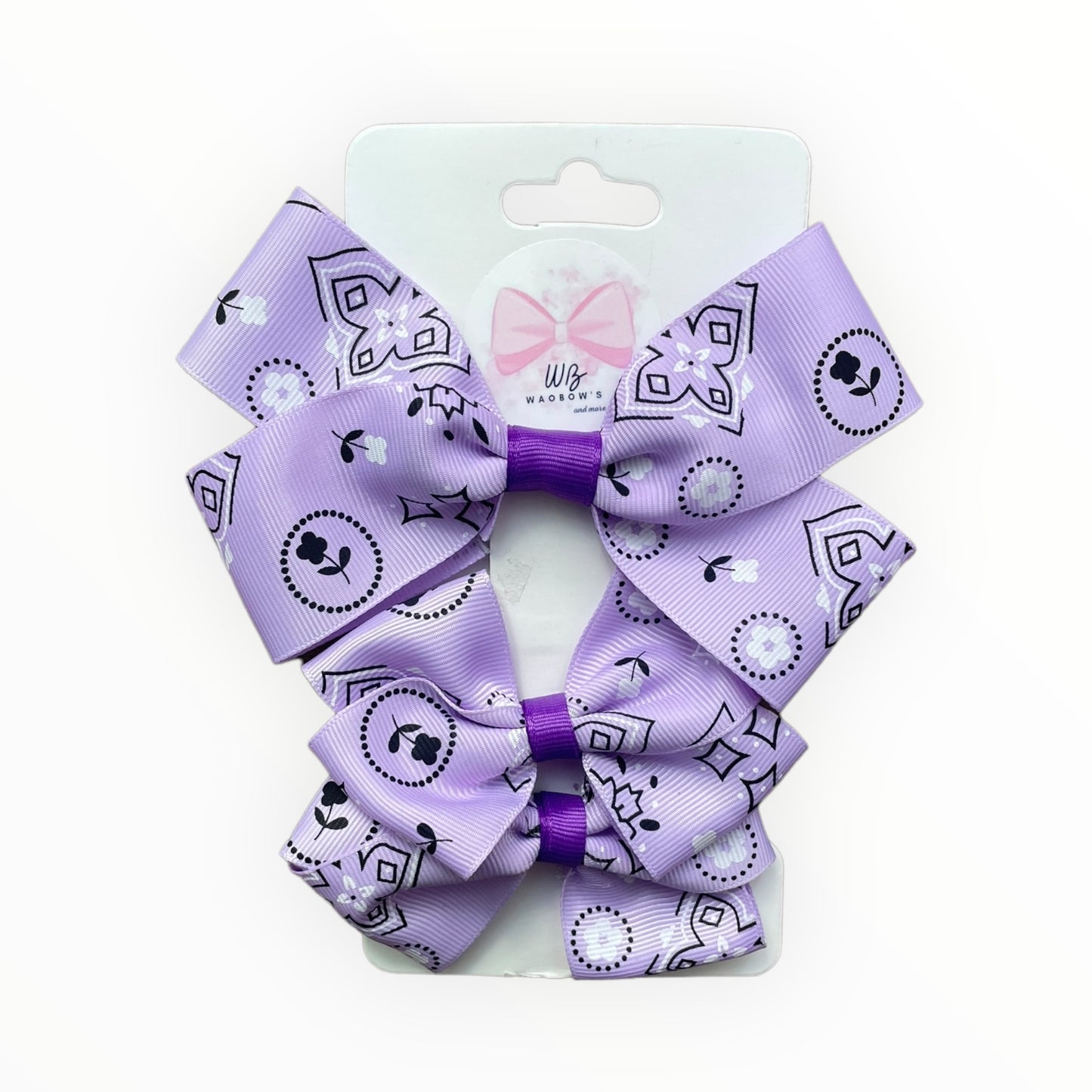 Set Of 3 Hair Bows  Clips Hair Bows  Handmade Hair Accessories Choose your colors too