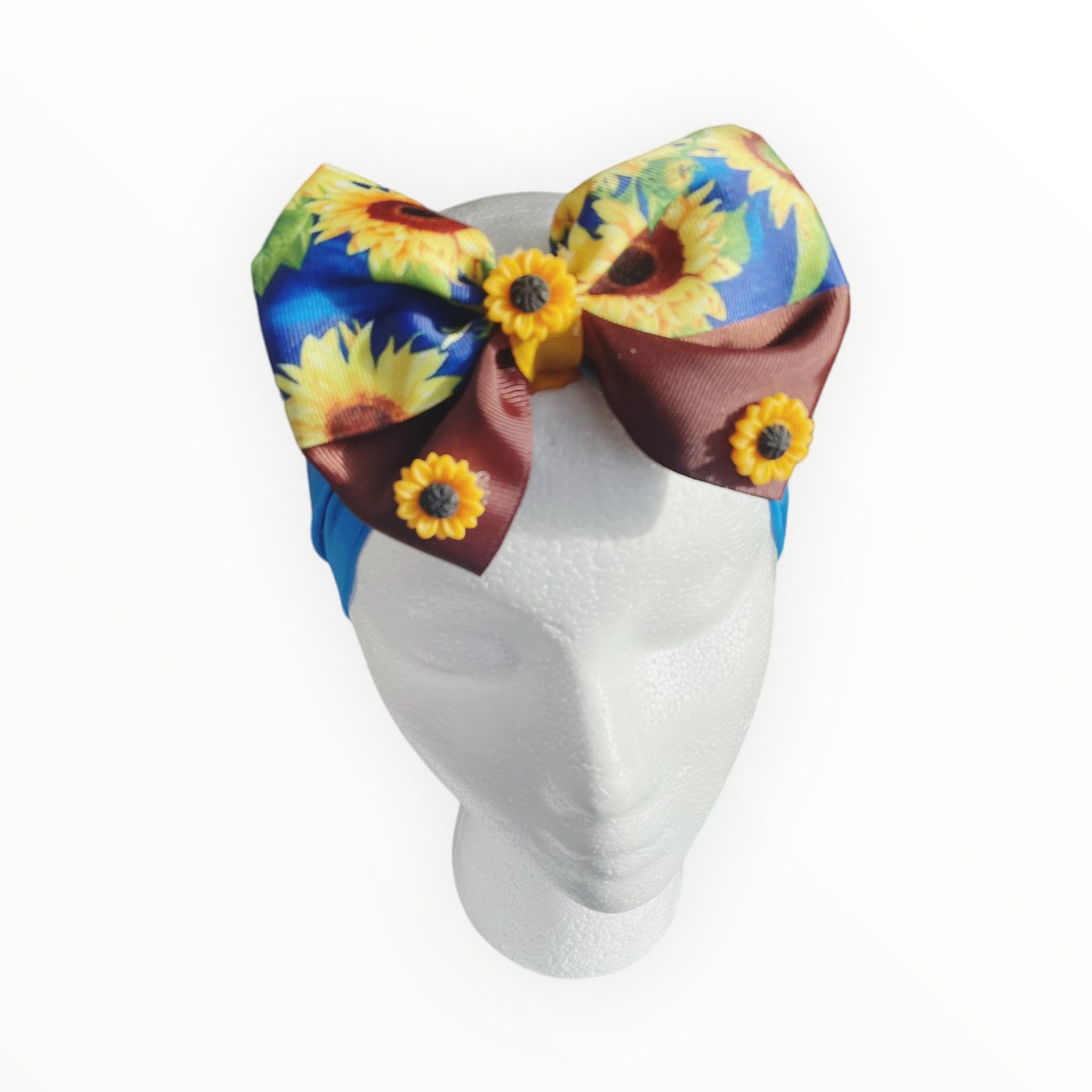 Banda para el cabello de girasol Banda para el cabello elástica grande Banda para el cabello para bebé