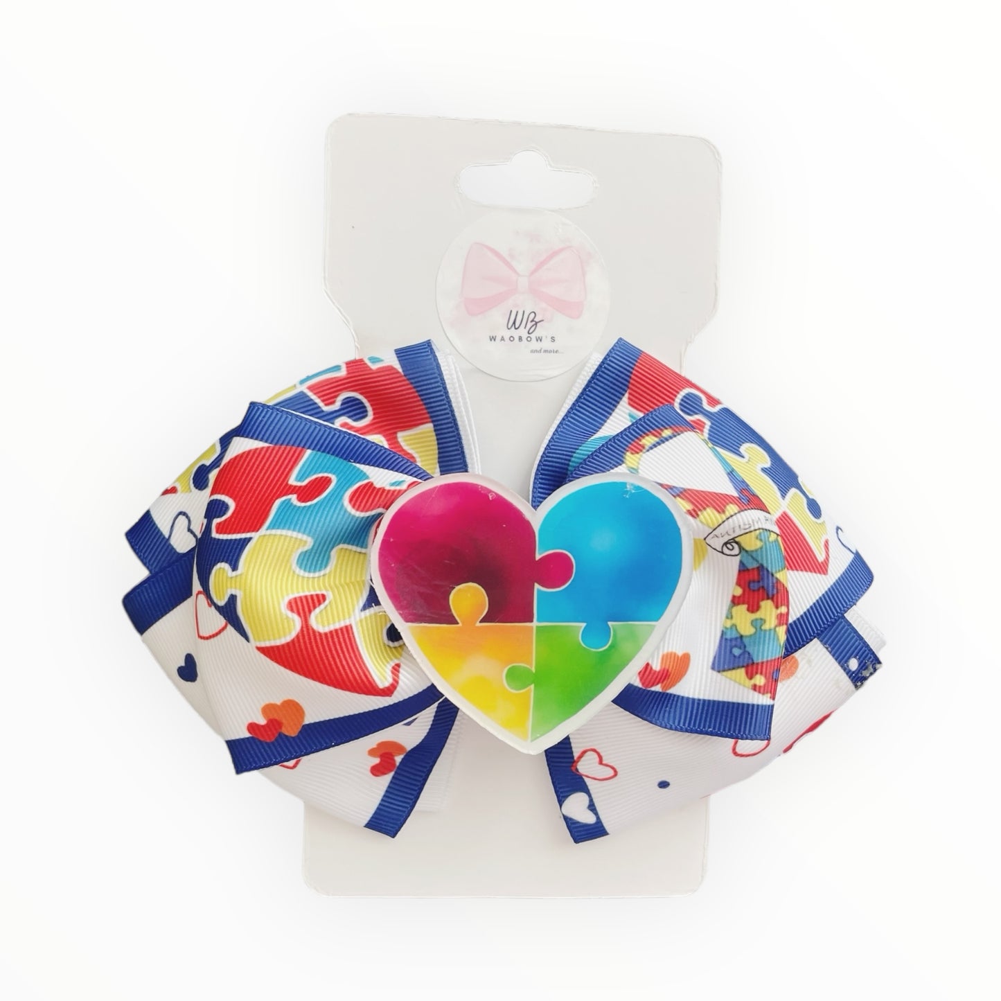 Autism hair bow  Girl hair bow  Hair accessory