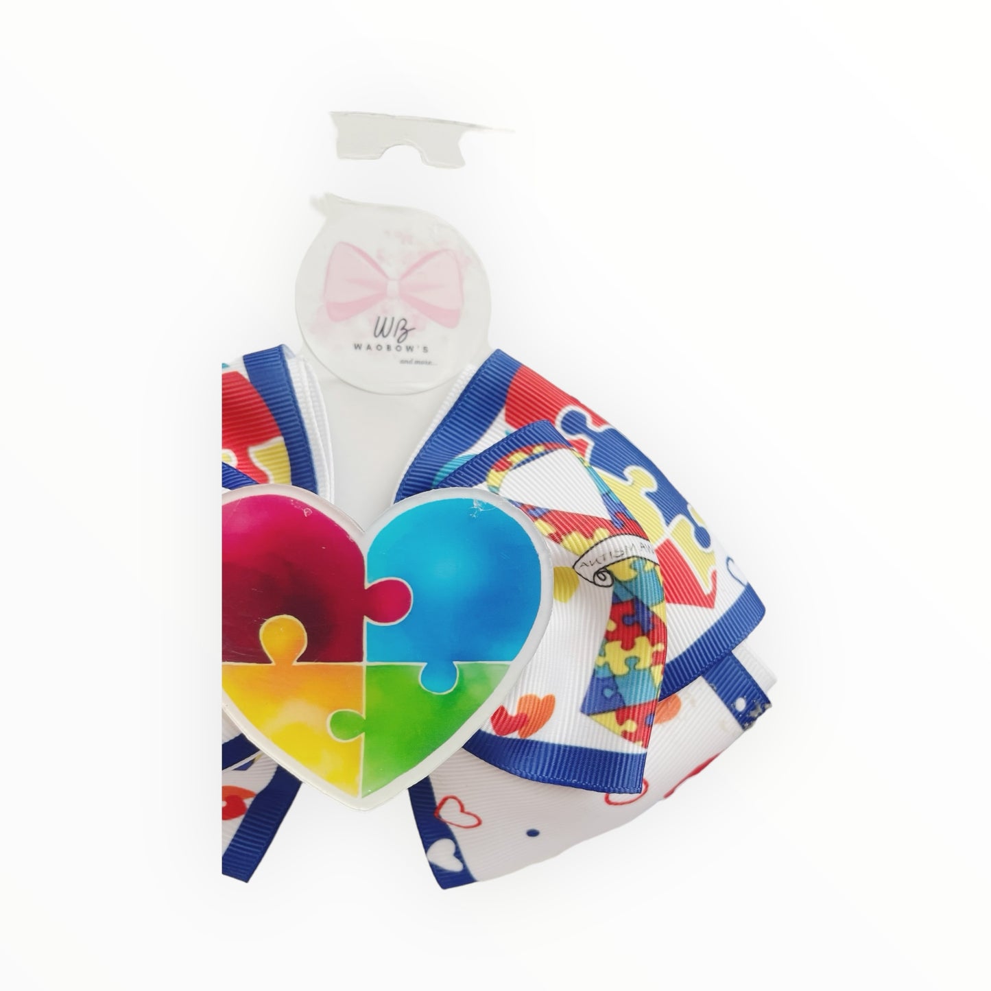 Autism hair bow  Girl hair bow  Hair accessory