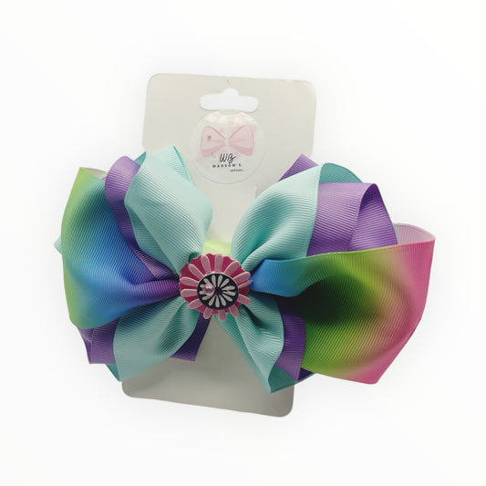 Ribbons hair bow  Girl hair bow  Handmade hair bow