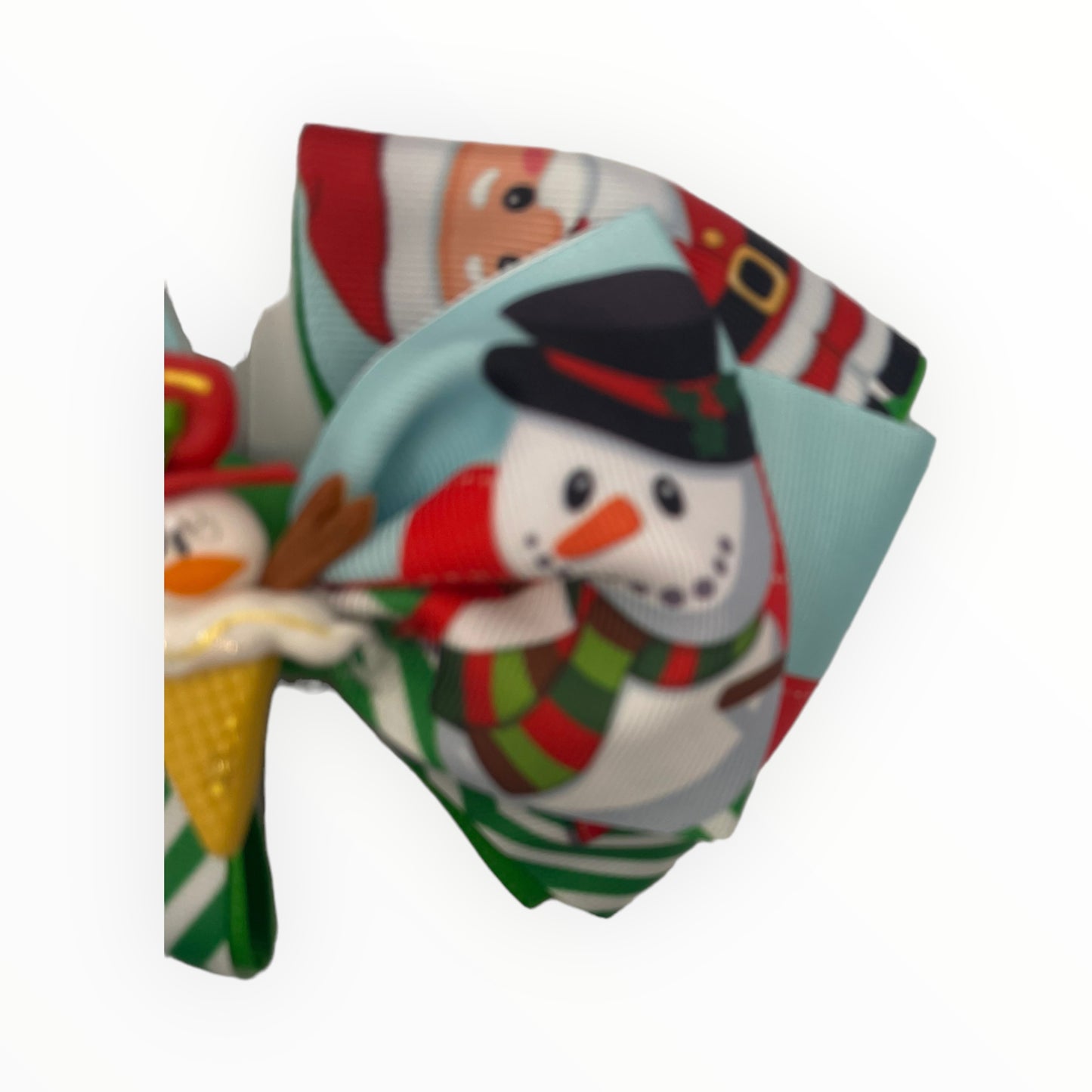 ❗️LAST UNIT AVALIABLE❗️  Snowman Hair Bow  Christmas Hair Bow  Seasonal Clearance: Get Your Holiday Bow Today!