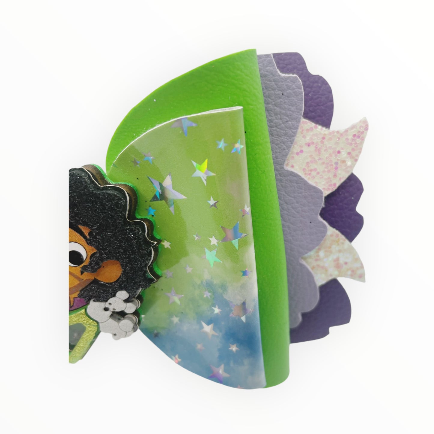 Encanto hair bow  Girl hair bow  Vinyl hair bow